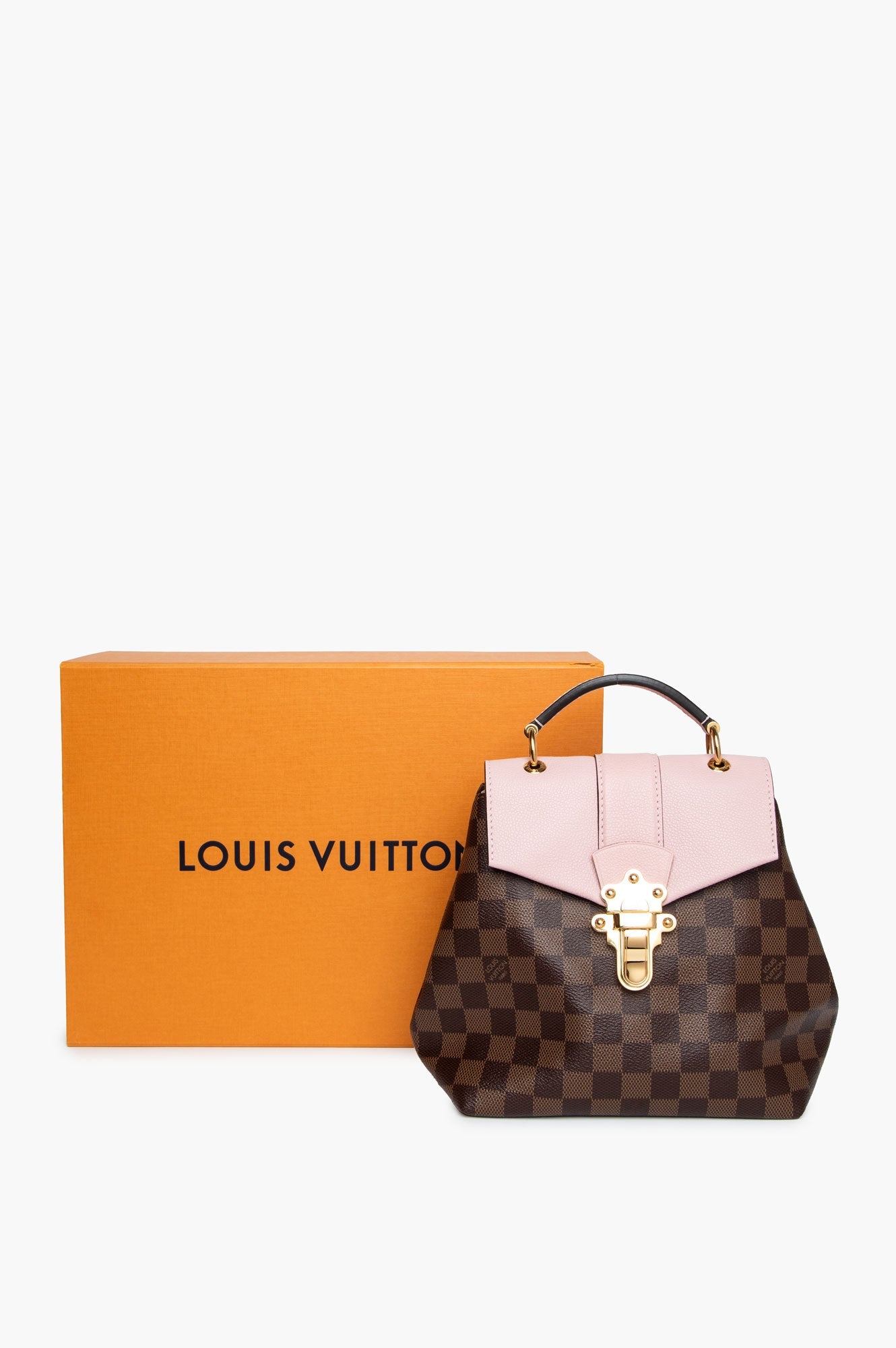 Louis Vuitton Damier Ebene Magnolia Leather Clapton Convertible Backpack