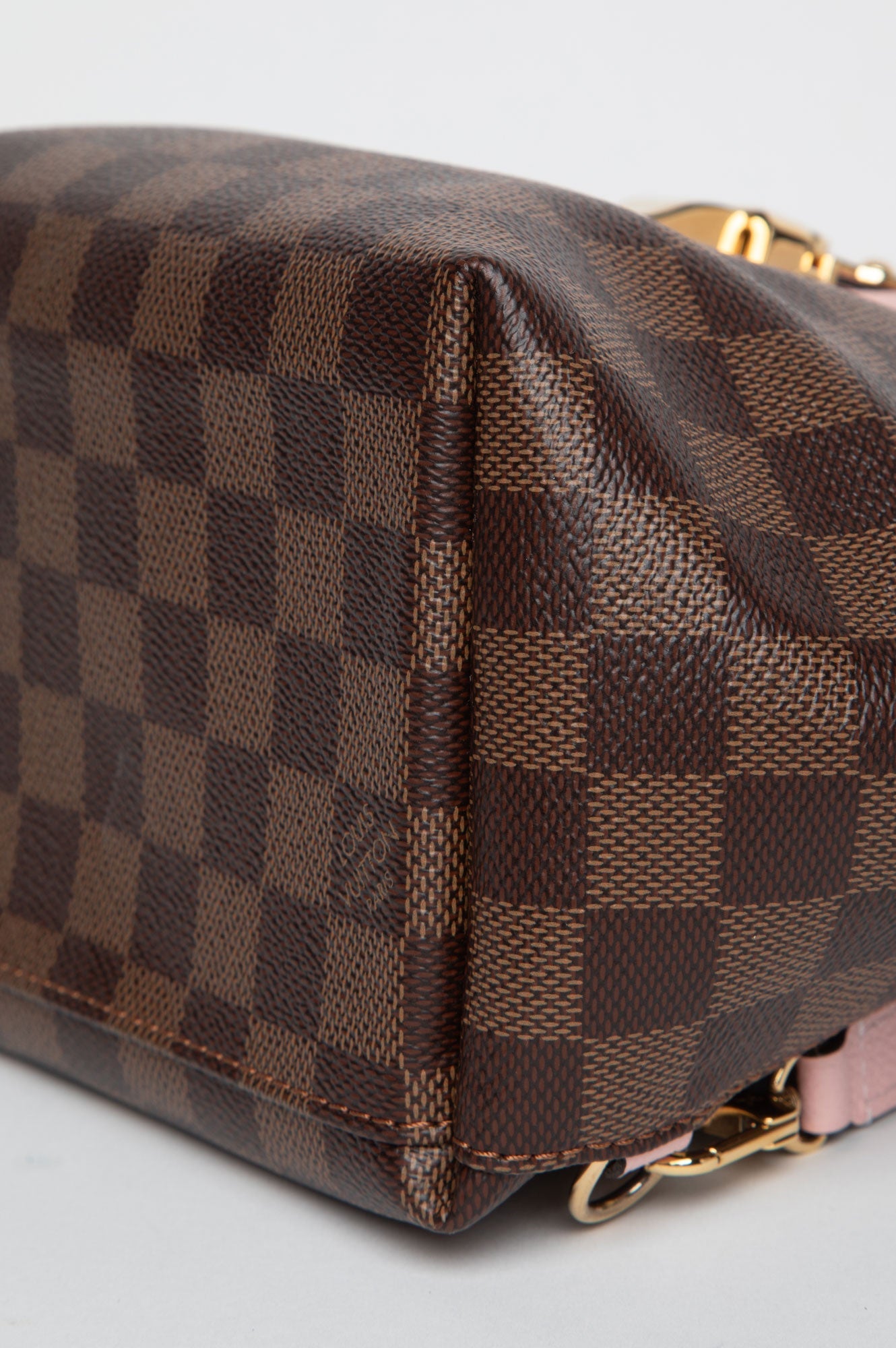 Louis Vuitton Damier Ebene Magnolia Leather Clapton Convertible Backpack