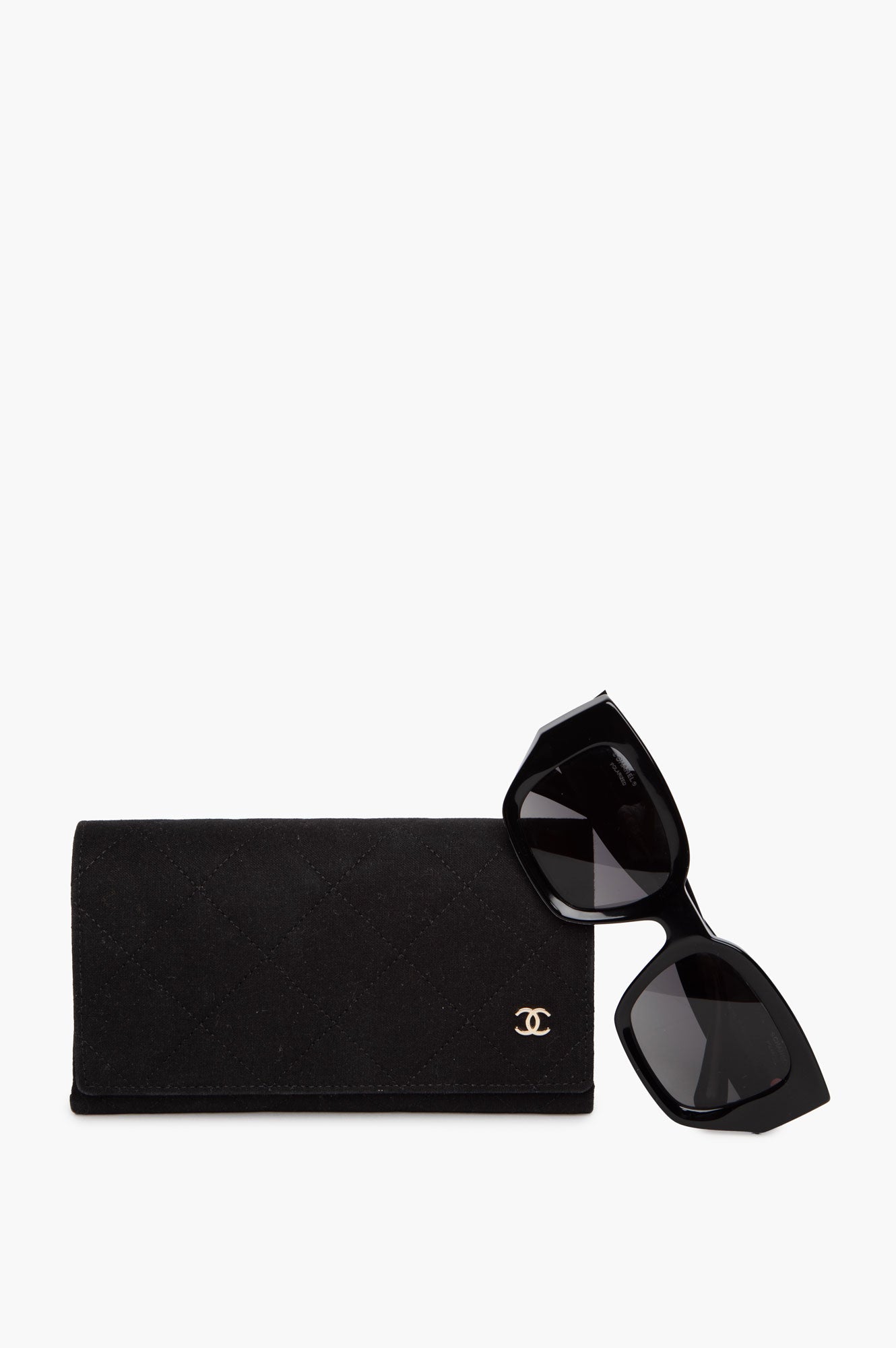 Chanel Gold CC 5506 Square Sunglasses