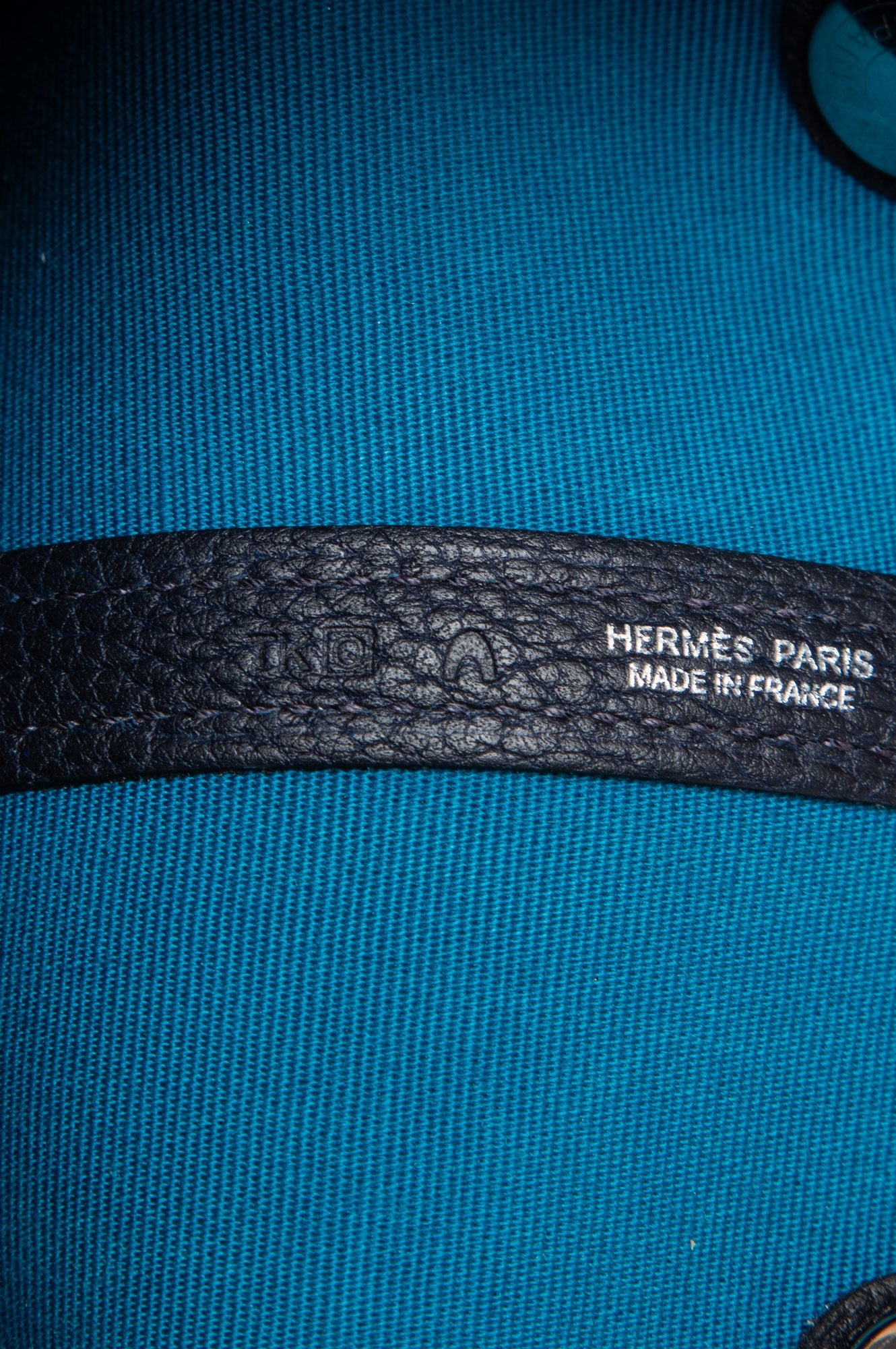 Hermès 2013 Bleu Izmir Toile/Negonda Bleu Garden Party 36