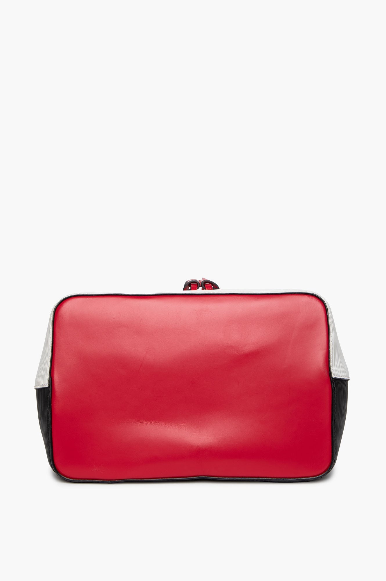 Louis Vuitton White/Black/Red Epi NéoNoé MM Bucket Bag