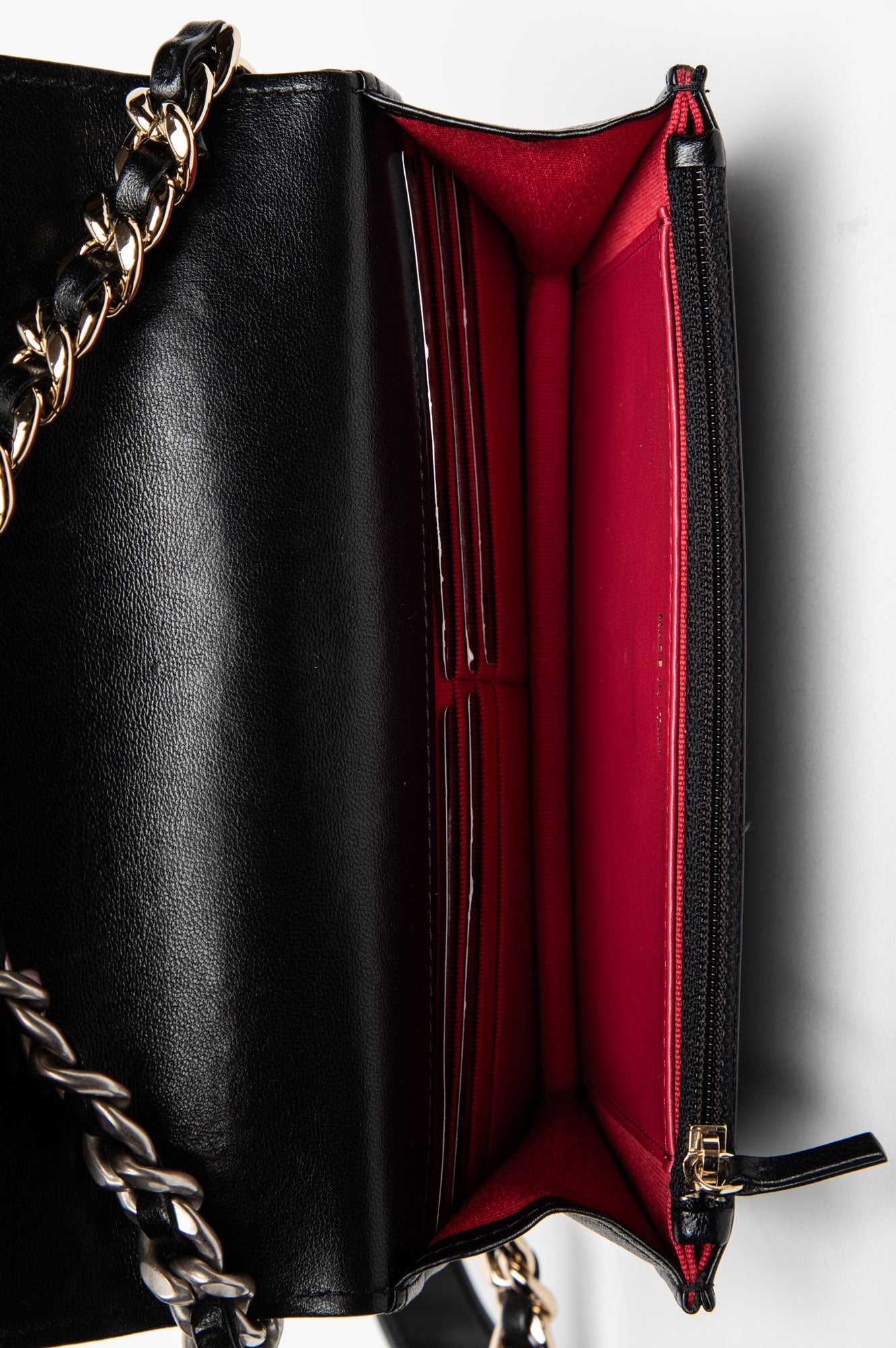Chanel Black Lambskin 19 Wallet On Chain Bag