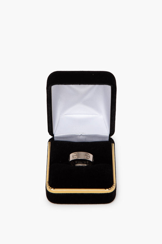 Cartier 18K White Gold Love Ring Size 3.75