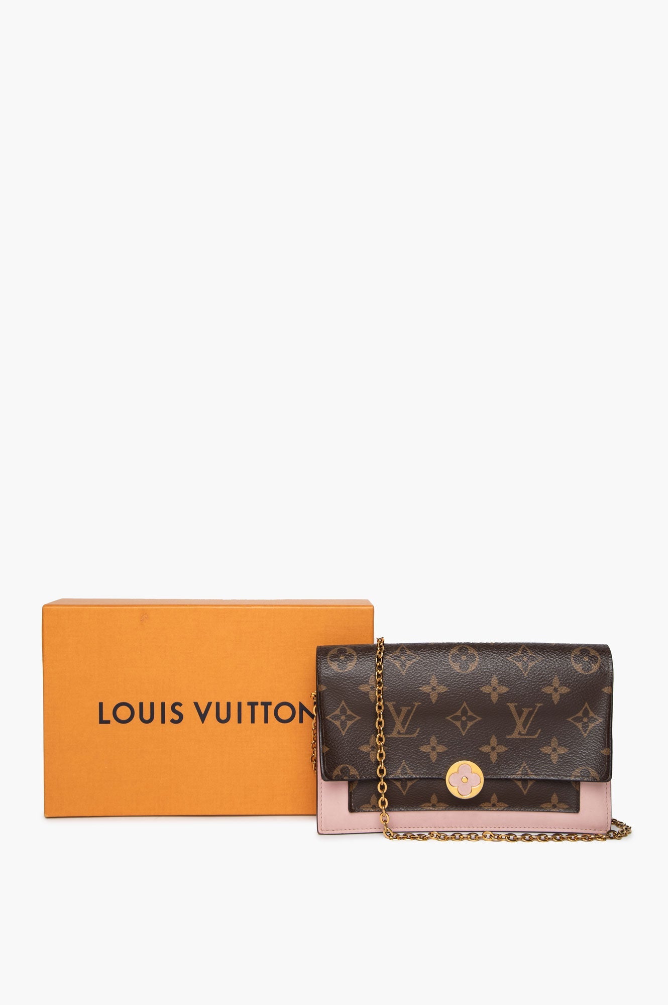 Louis Vuitton Monogram Flore Chain Wallet Bag