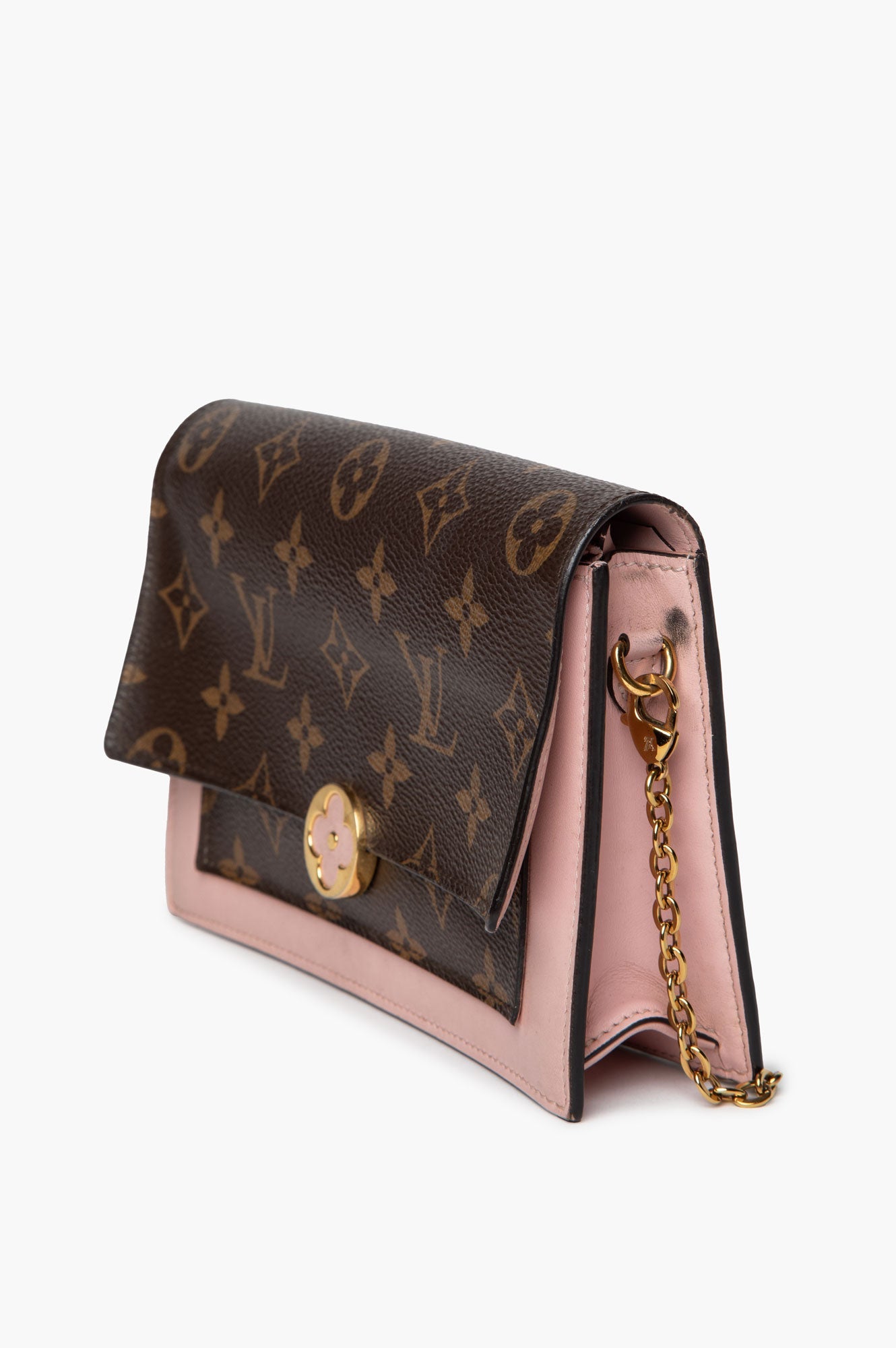 Louis Vuitton Monogram Flore Chain Wallet Bag