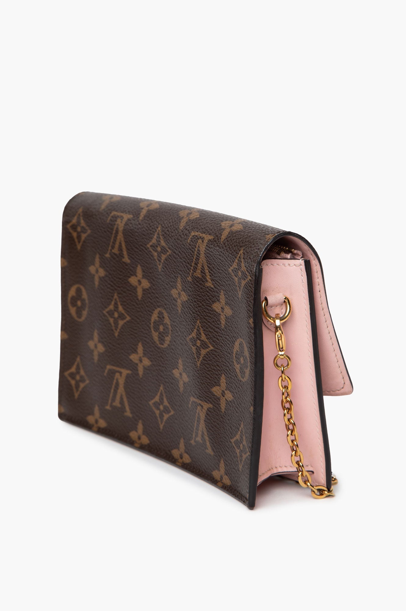 Louis Vuitton Monogram Flore Chain Wallet Bag