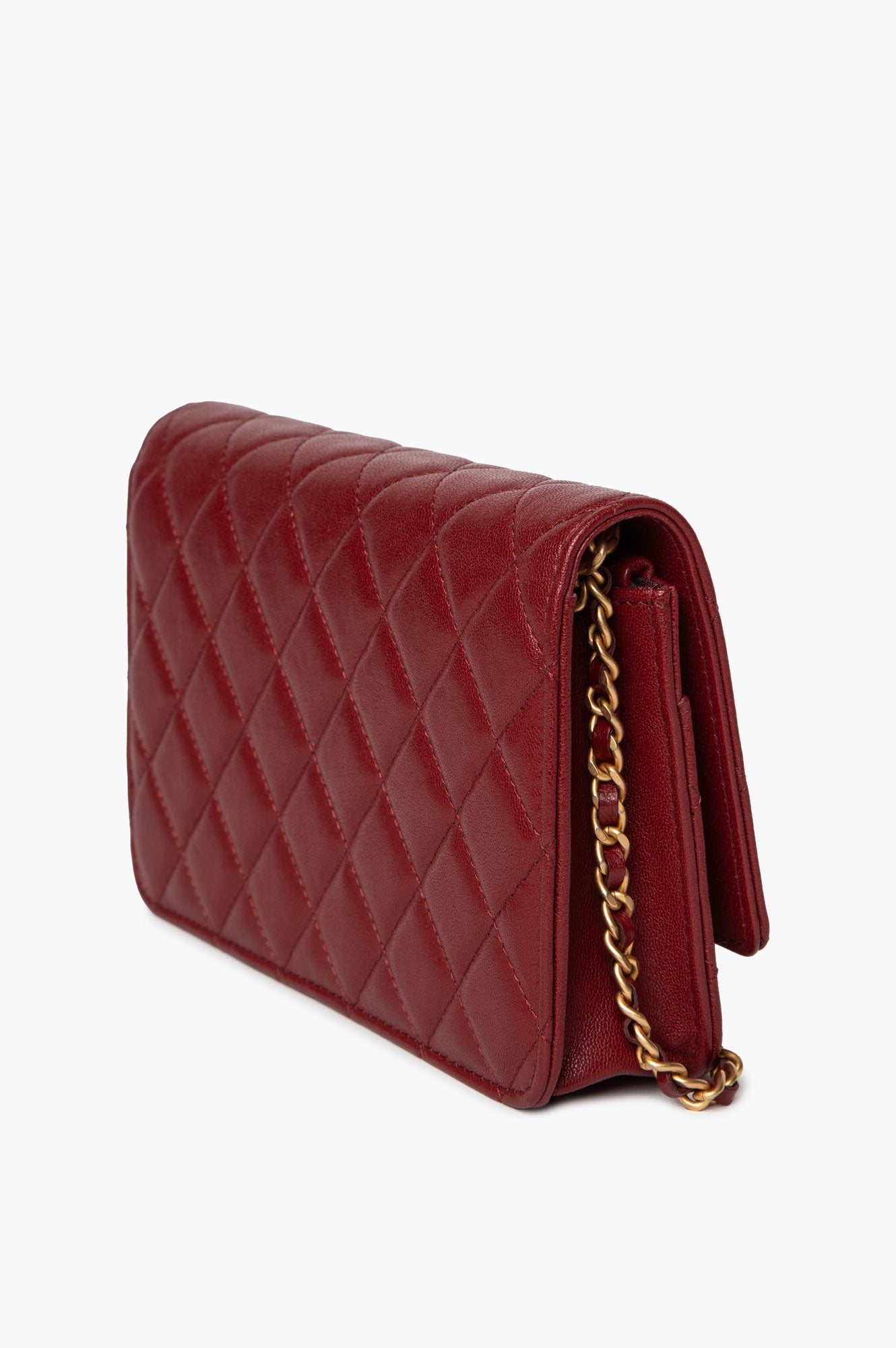 Chanel Quilted Burgundy Lambskin Infinity WOC