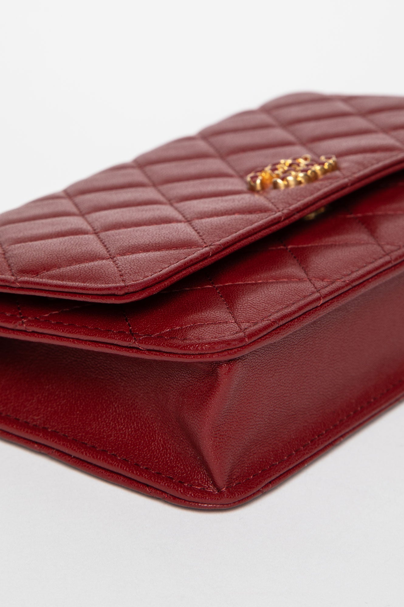 Chanel Quilted Burgundy Lambskin Infinity WOC