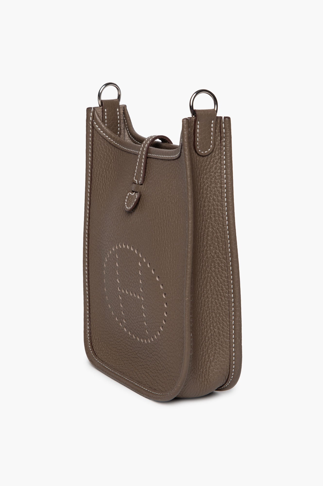 Hermès Mini Etoupe Clemence Indigo Strap Evelyne TPM