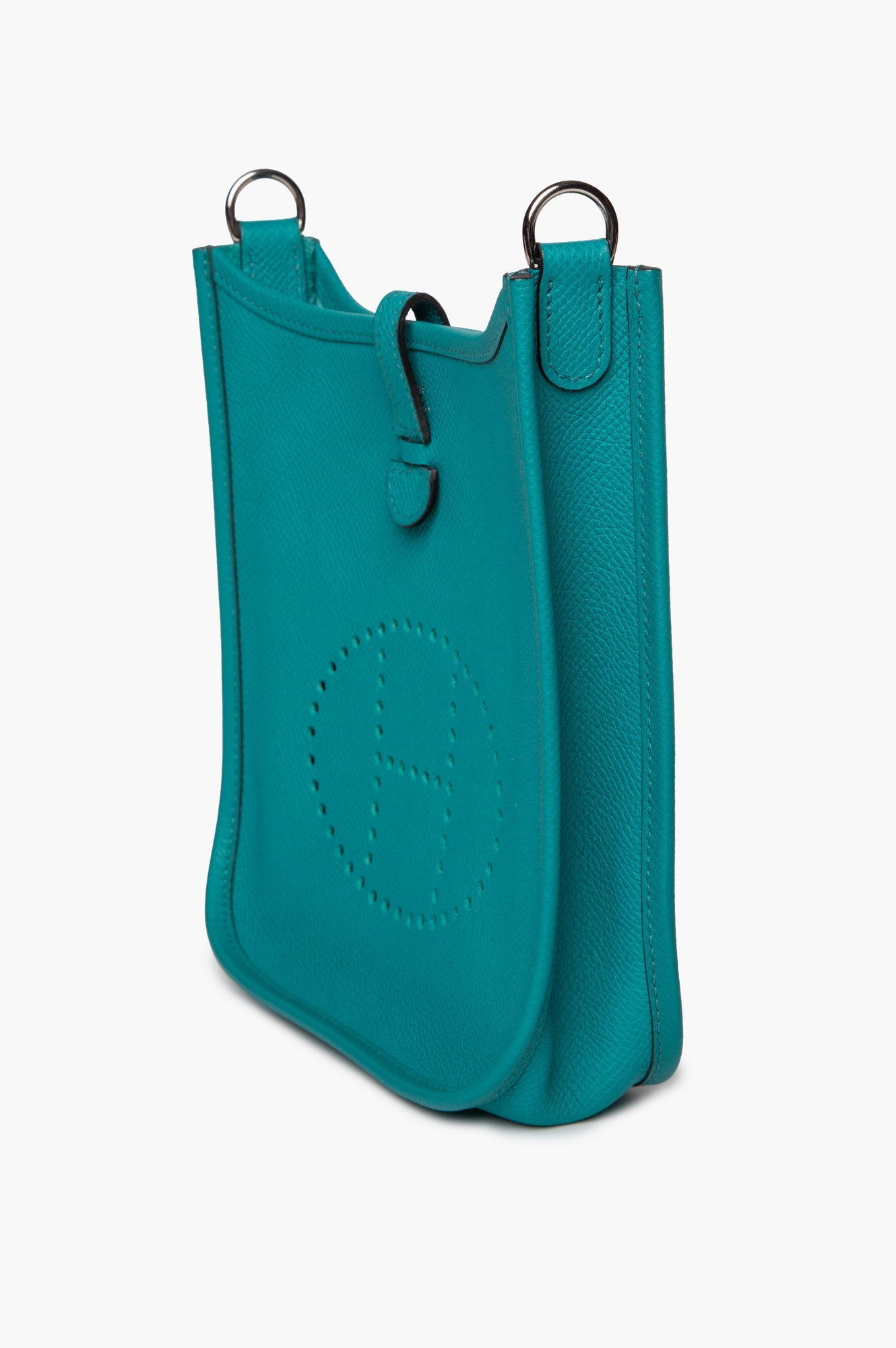 Hermès 2019 Turquoise Taurillon Clemence Evelyne TPM 16