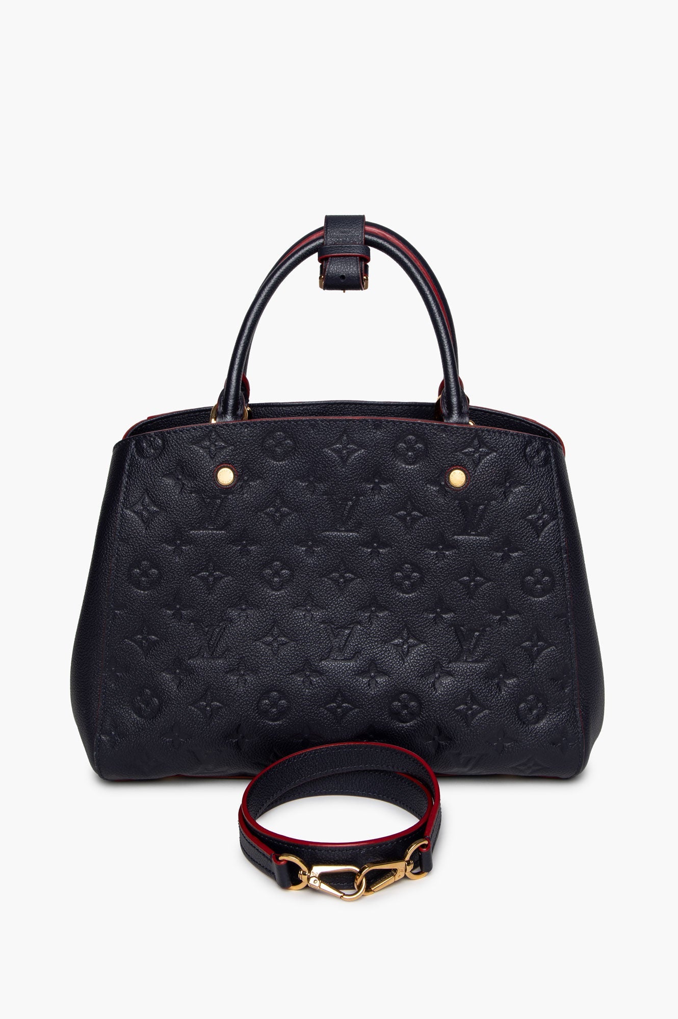 Louis Vuitton Marine Rouge Monogram Empreinte Montaigne MM