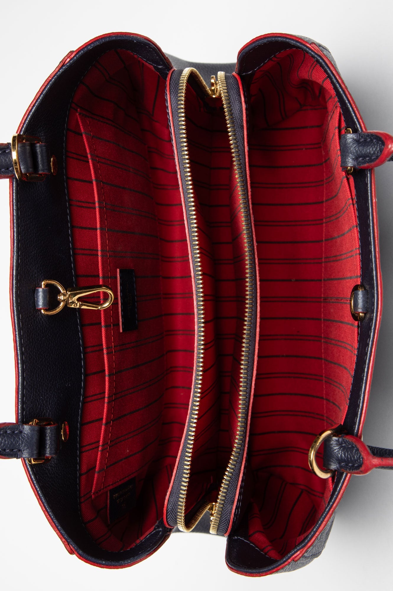 Louis Vuitton Marine Rouge Monogram Empreinte Montaigne MM