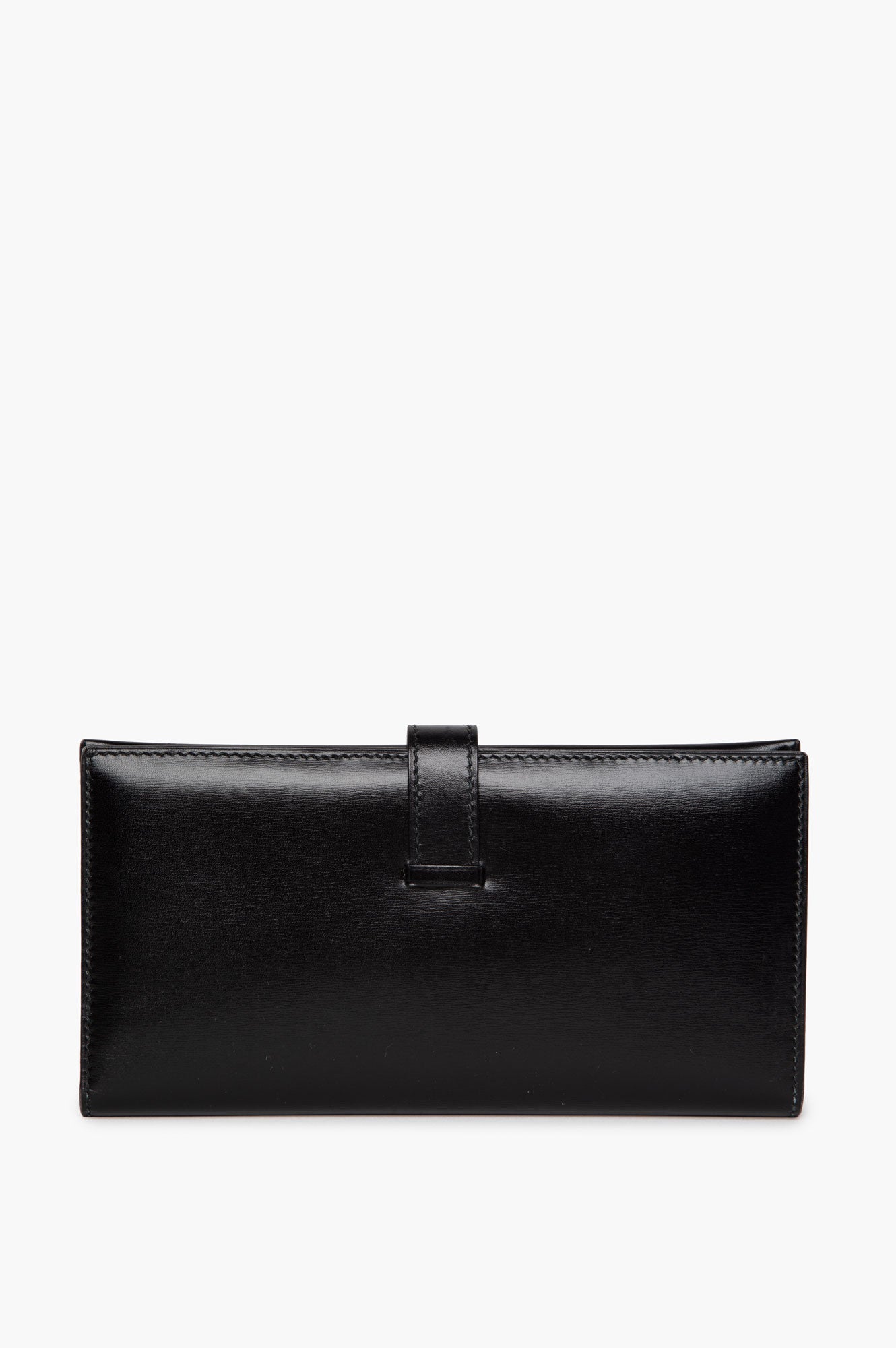 Hermès Black Calfskin Bearn Wallet