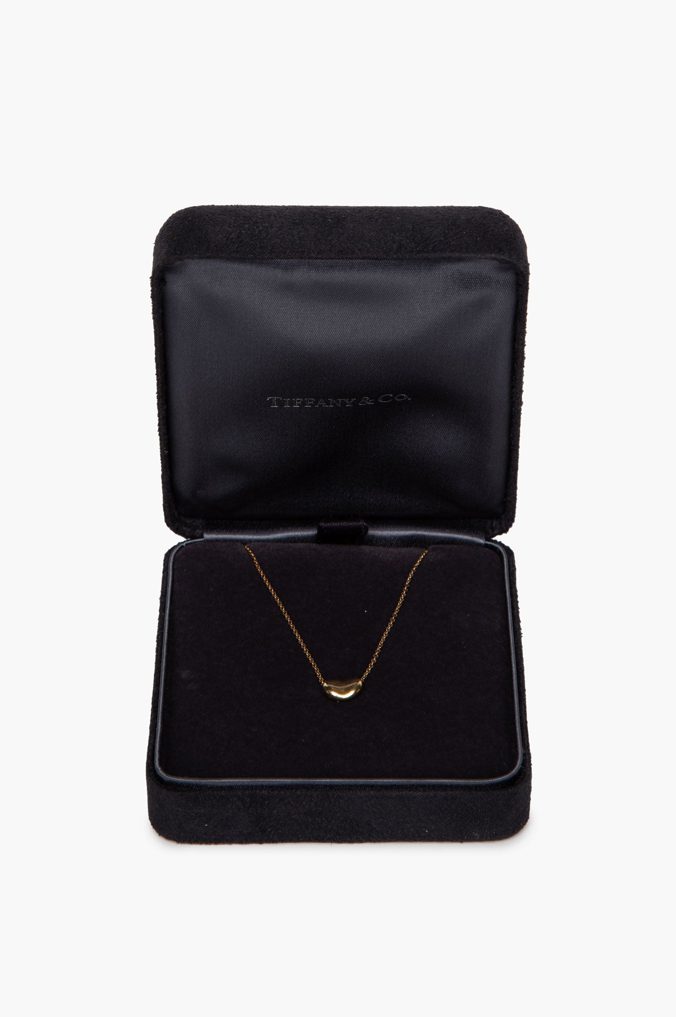 Tiffany & Co. Elsa Peretti 18k Gold Bean Design Pendant Necklace