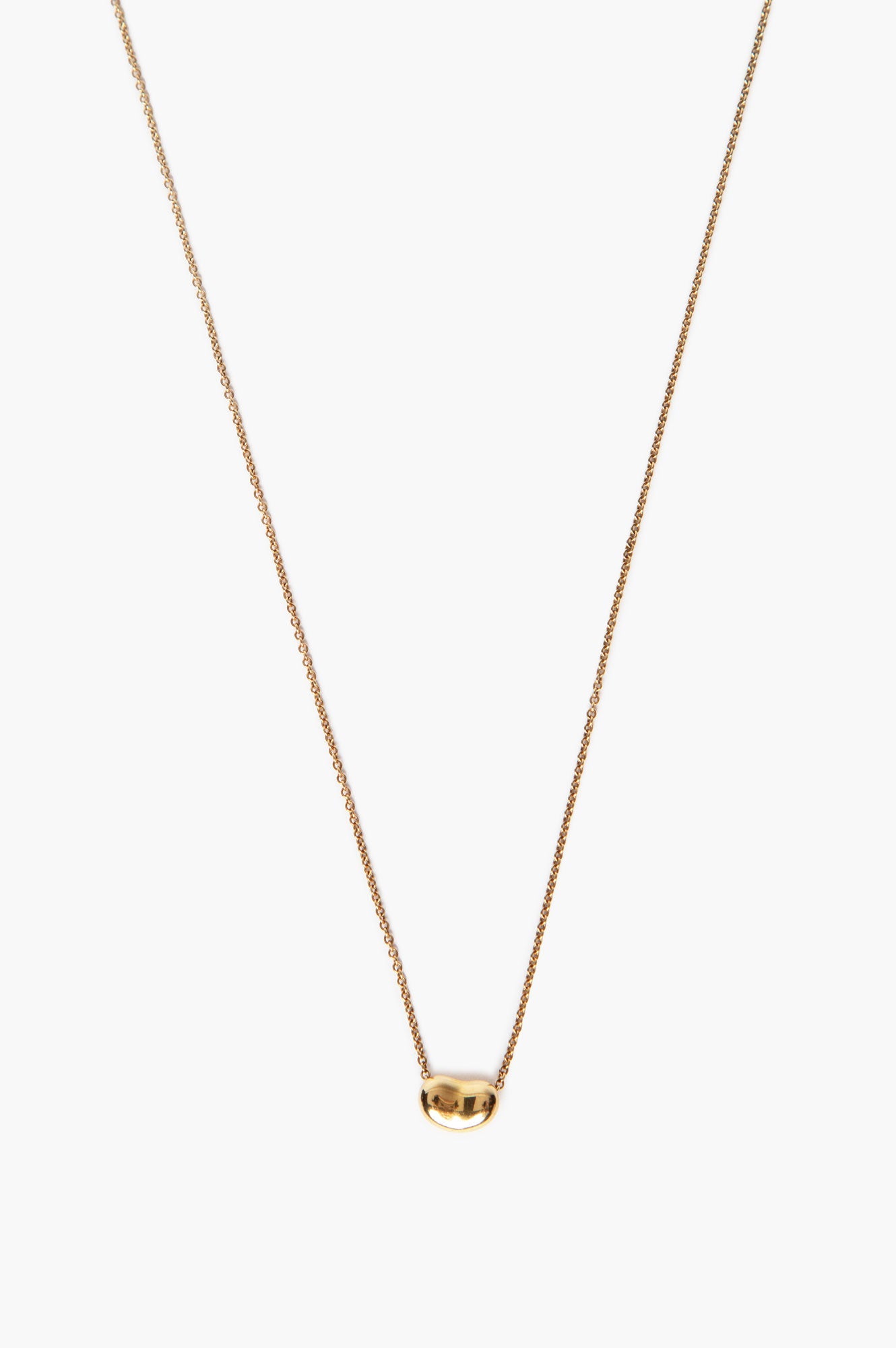 Tiffany & Co. Elsa Peretti 18k Gold Bean Design Pendant Necklace