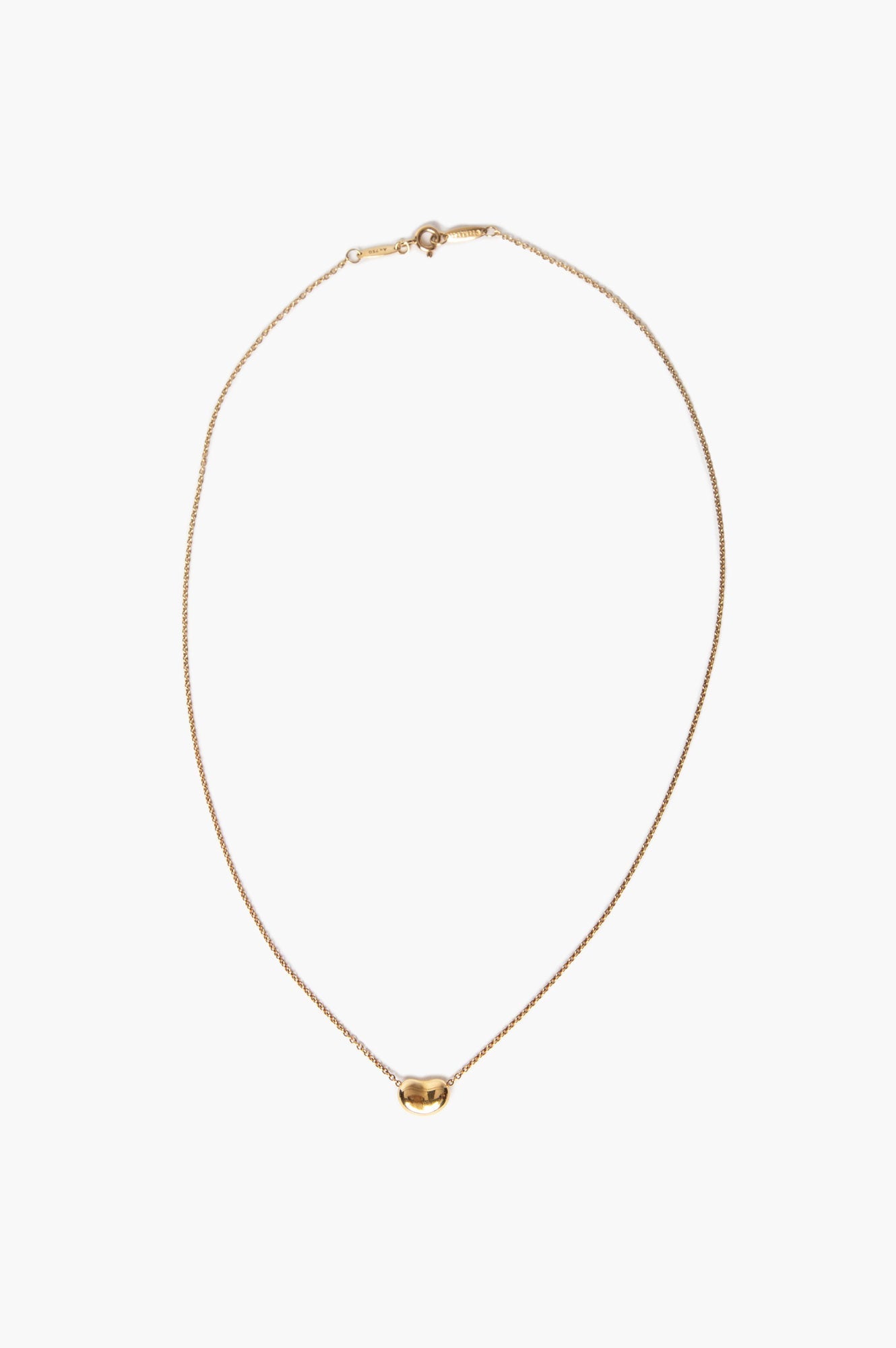 Tiffany & Co. Elsa Peretti 18k Gold Bean Design Pendant Necklace
