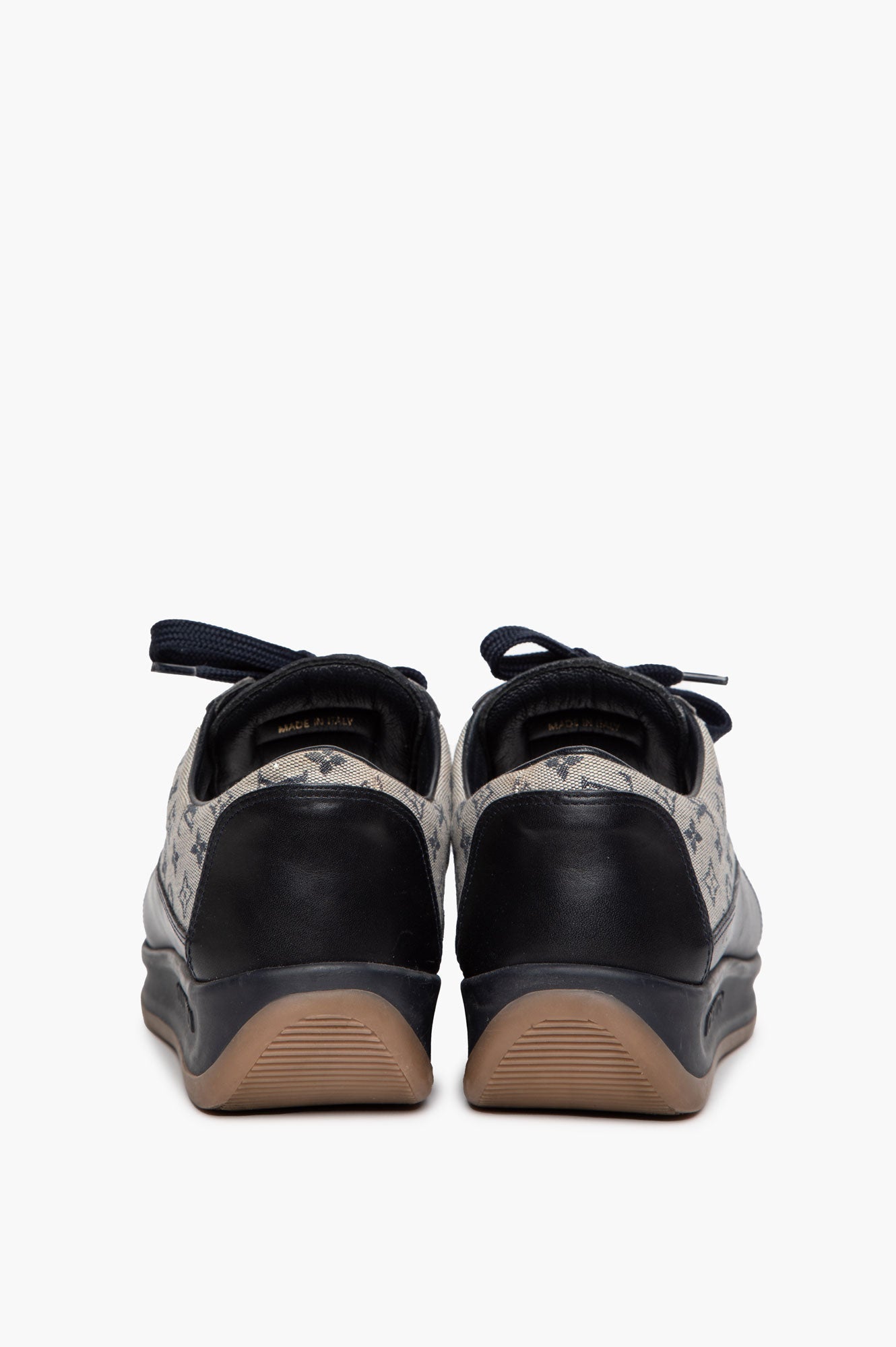 Louis Vuitton Navy Monogram Canvas Mini Lin Sneakers Size 39.5