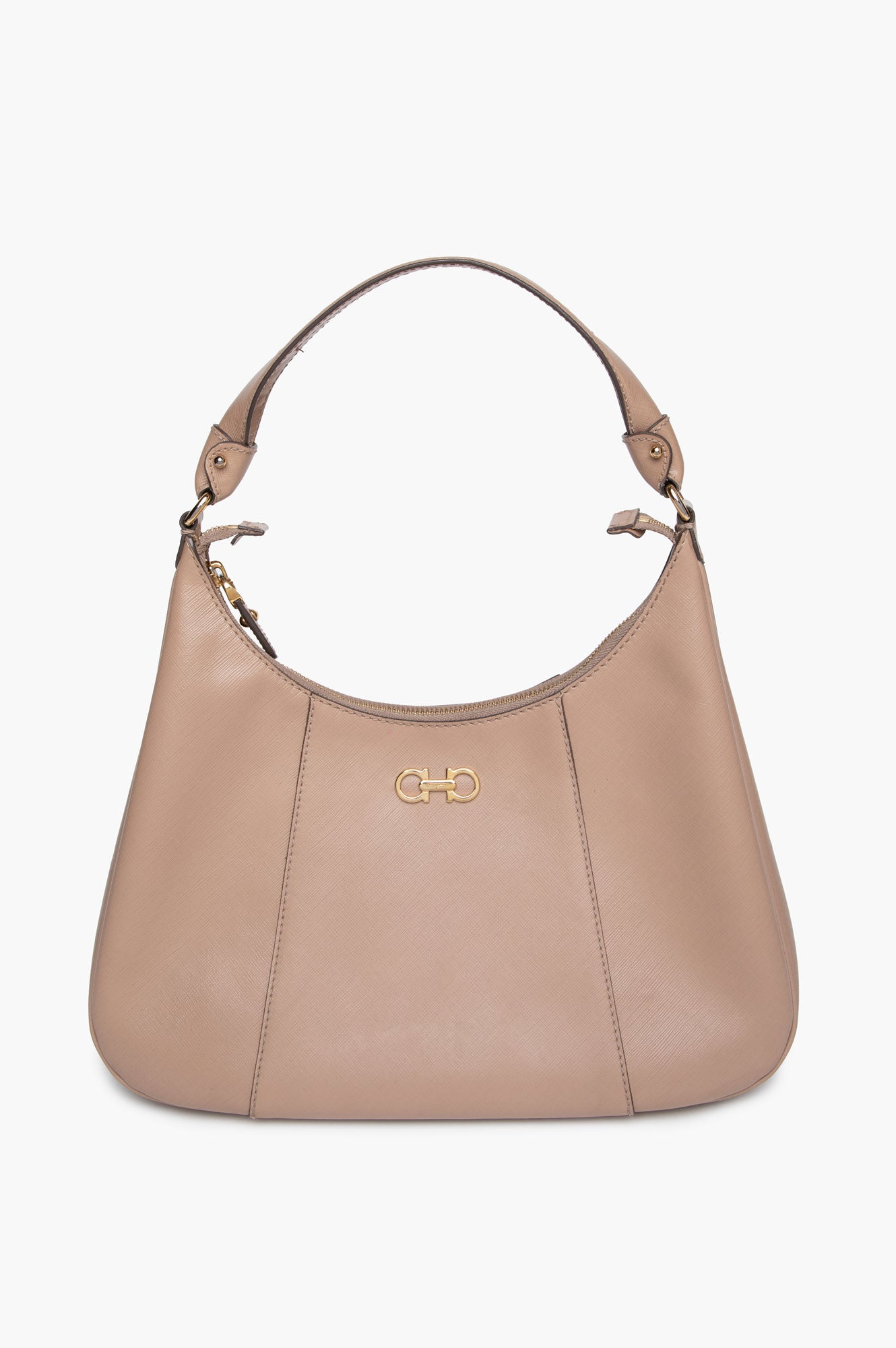 Salvatore Ferragamo Beige Petunia Hobo Bag
