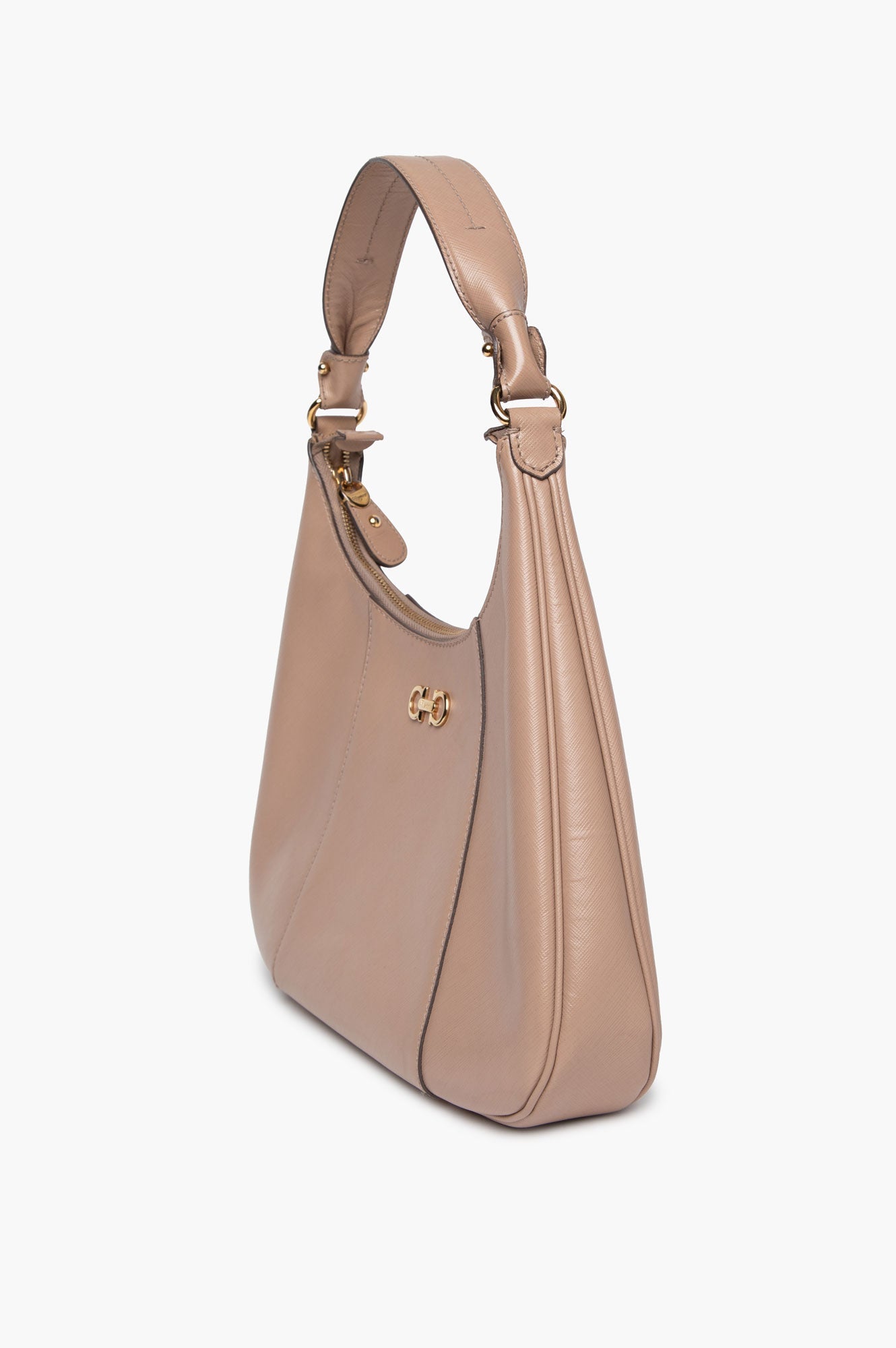 Salvatore Ferragamo Beige Petunia Hobo Bag
