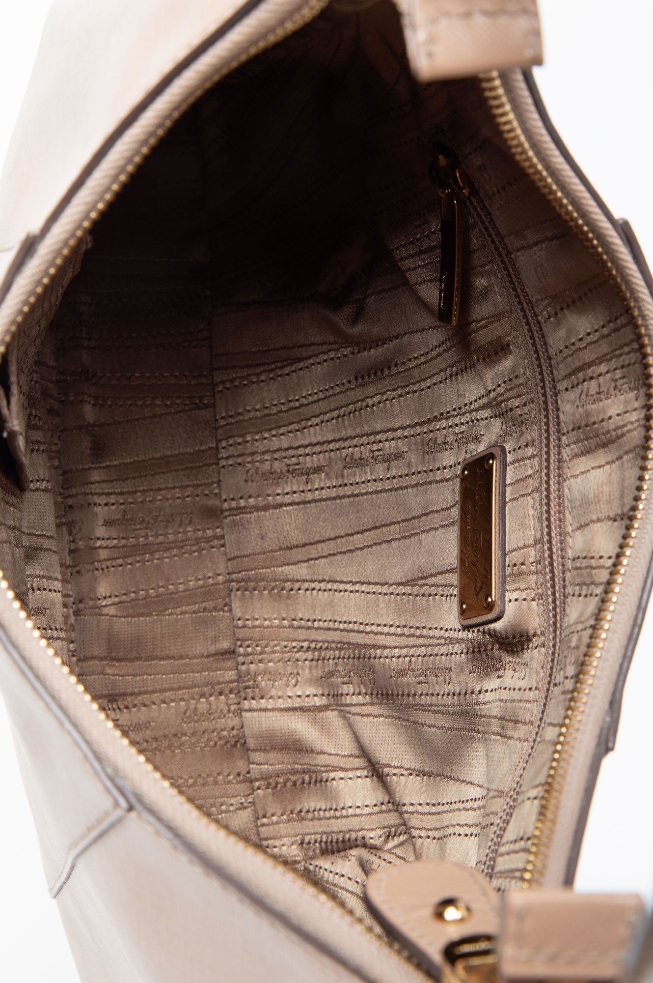 Salvatore Ferragamo Beige Petunia Hobo Bag
