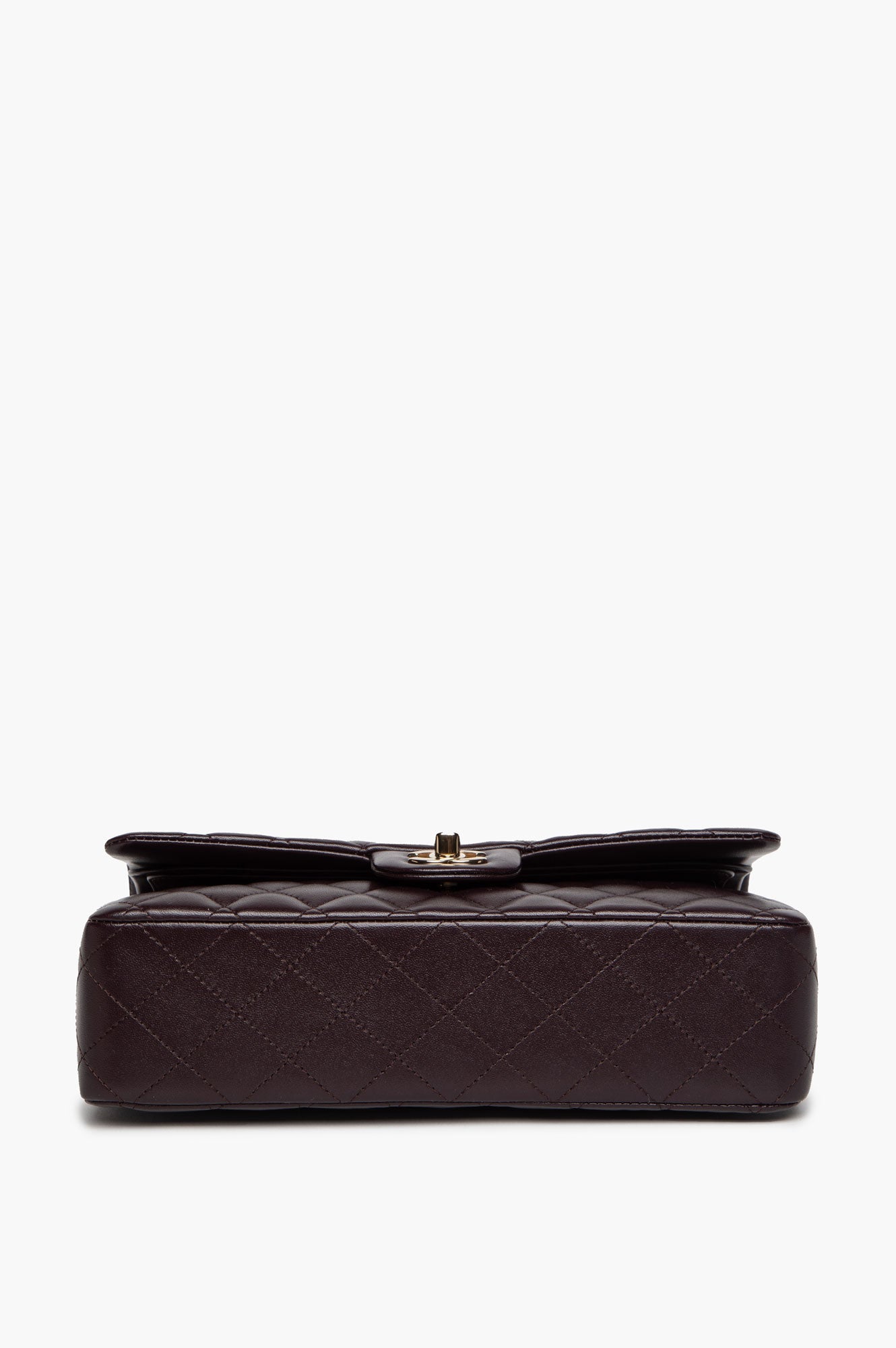 Chanel Dark Purple Lambskin Medium Classic Flap Bag 2025