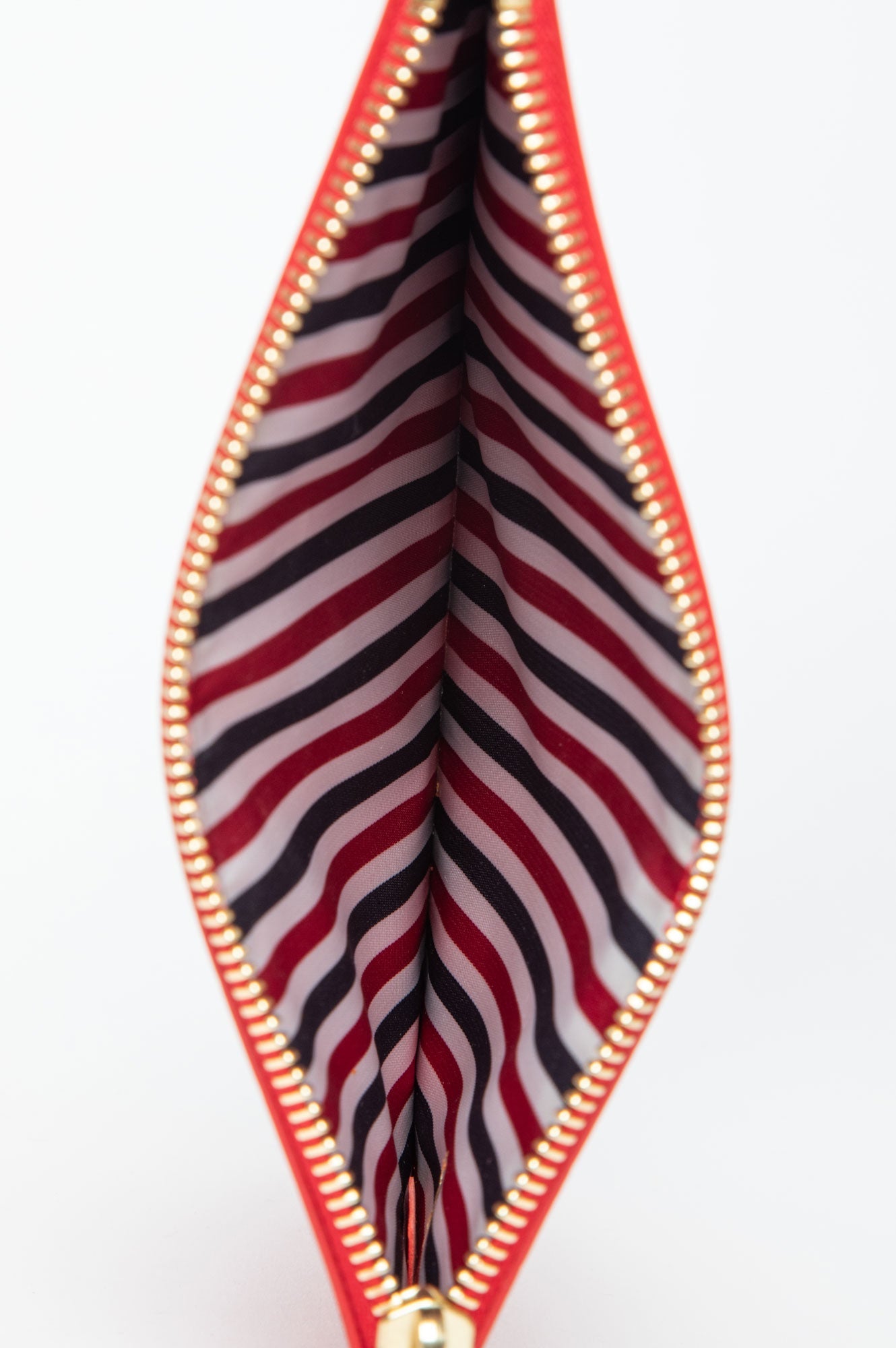 Thom Browne Red Embossed Leather Clutch