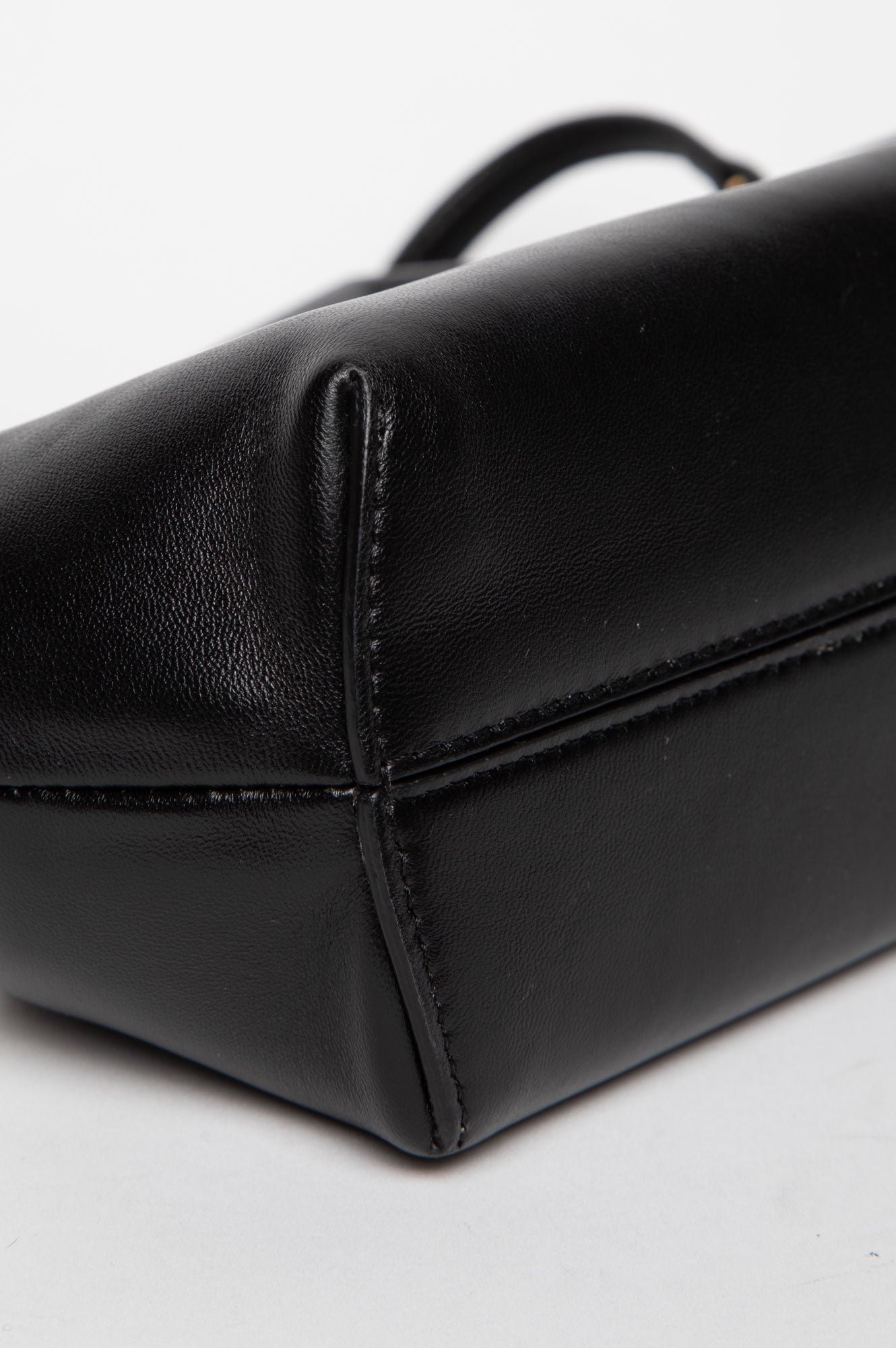 Fendi First Midi Nappa Leather Clutch With Strap