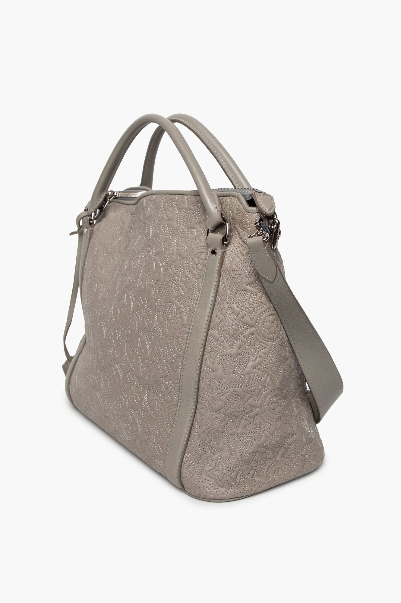 Louis Vuitton Gris Lambskin Tasche Antheia Ixia MM Bag
