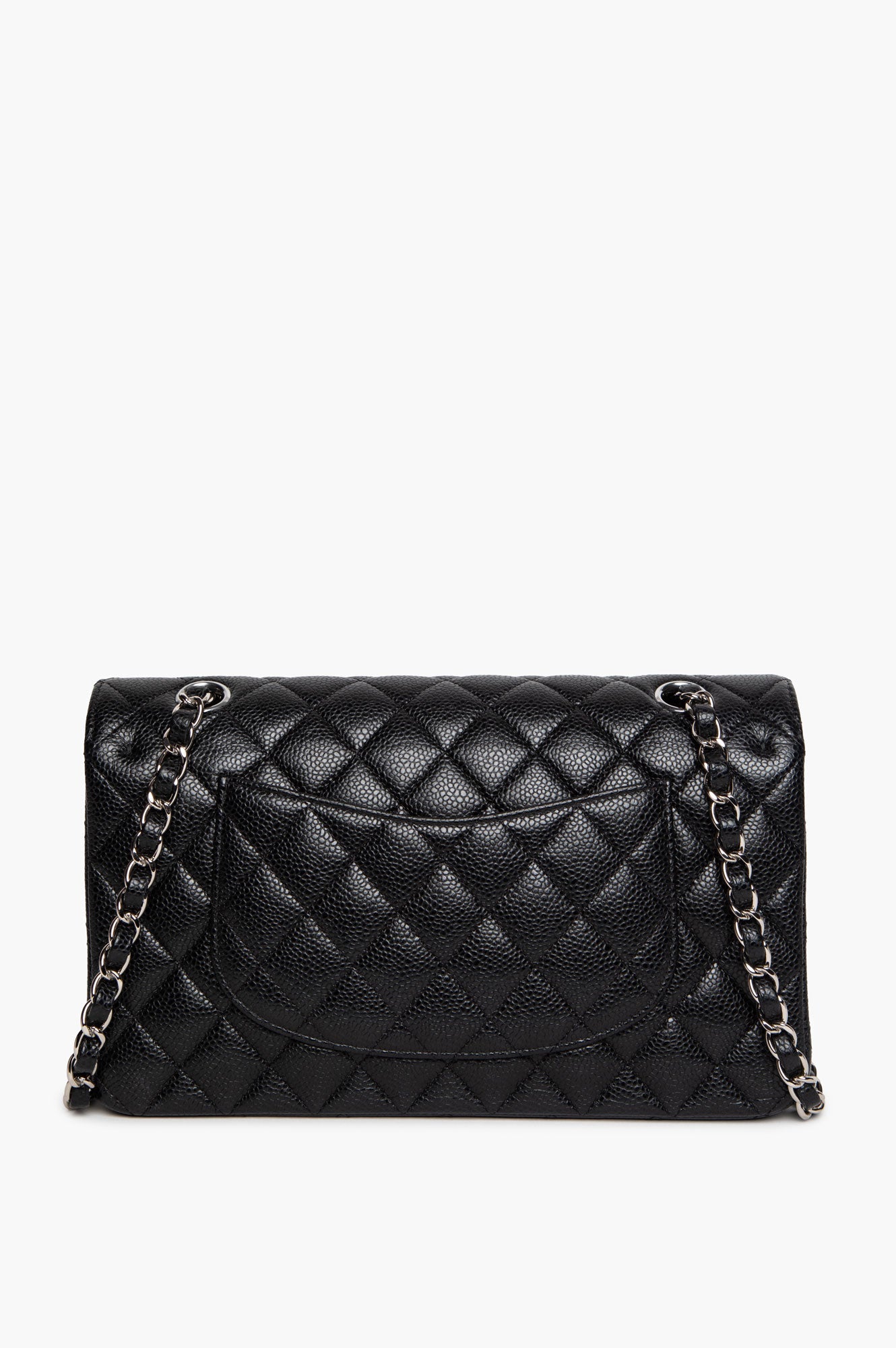 Chanel Black Caviar Medium Double Flap Bag SHW