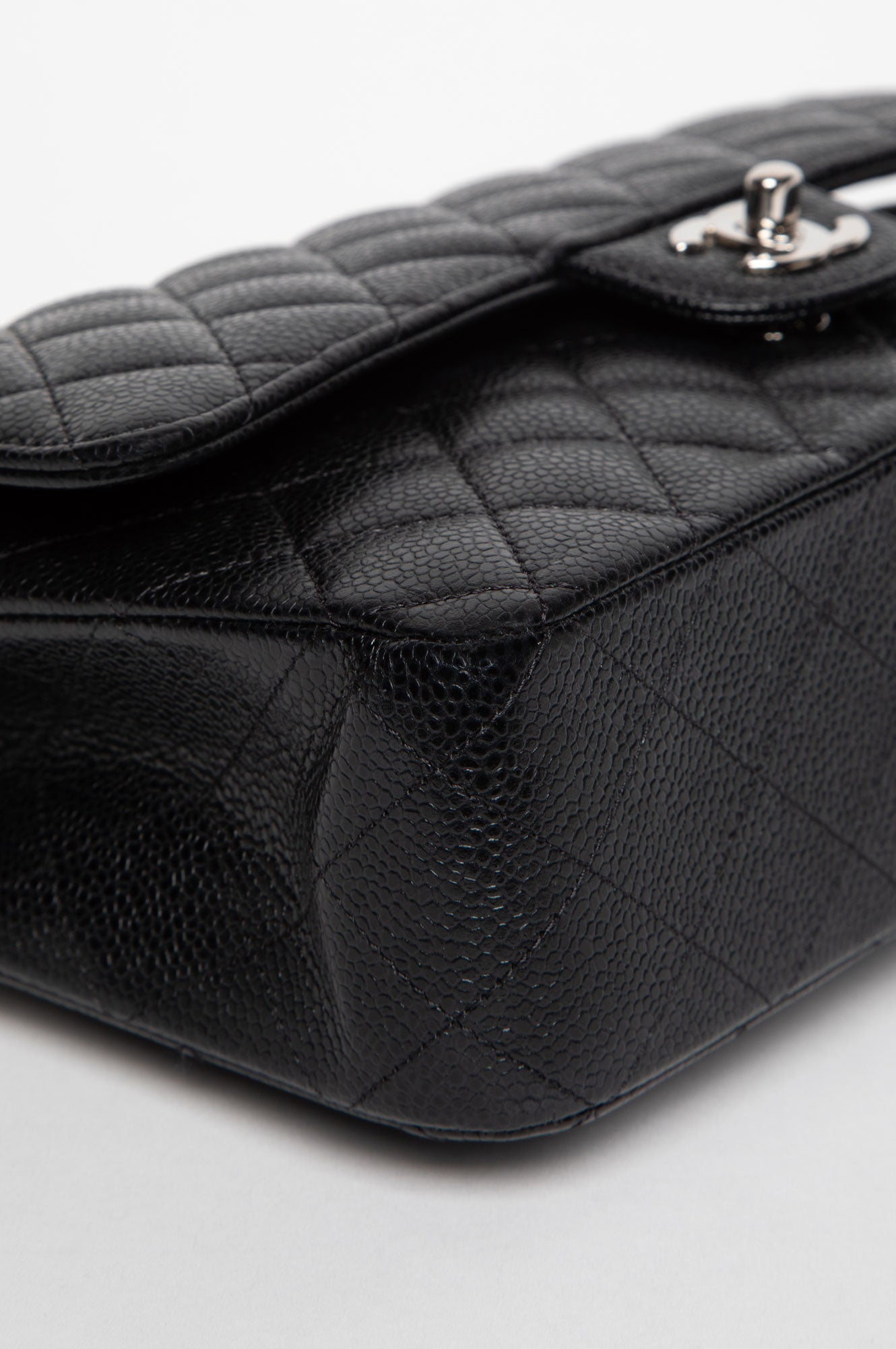 Chanel Black Caviar Medium Double Flap Bag SHW