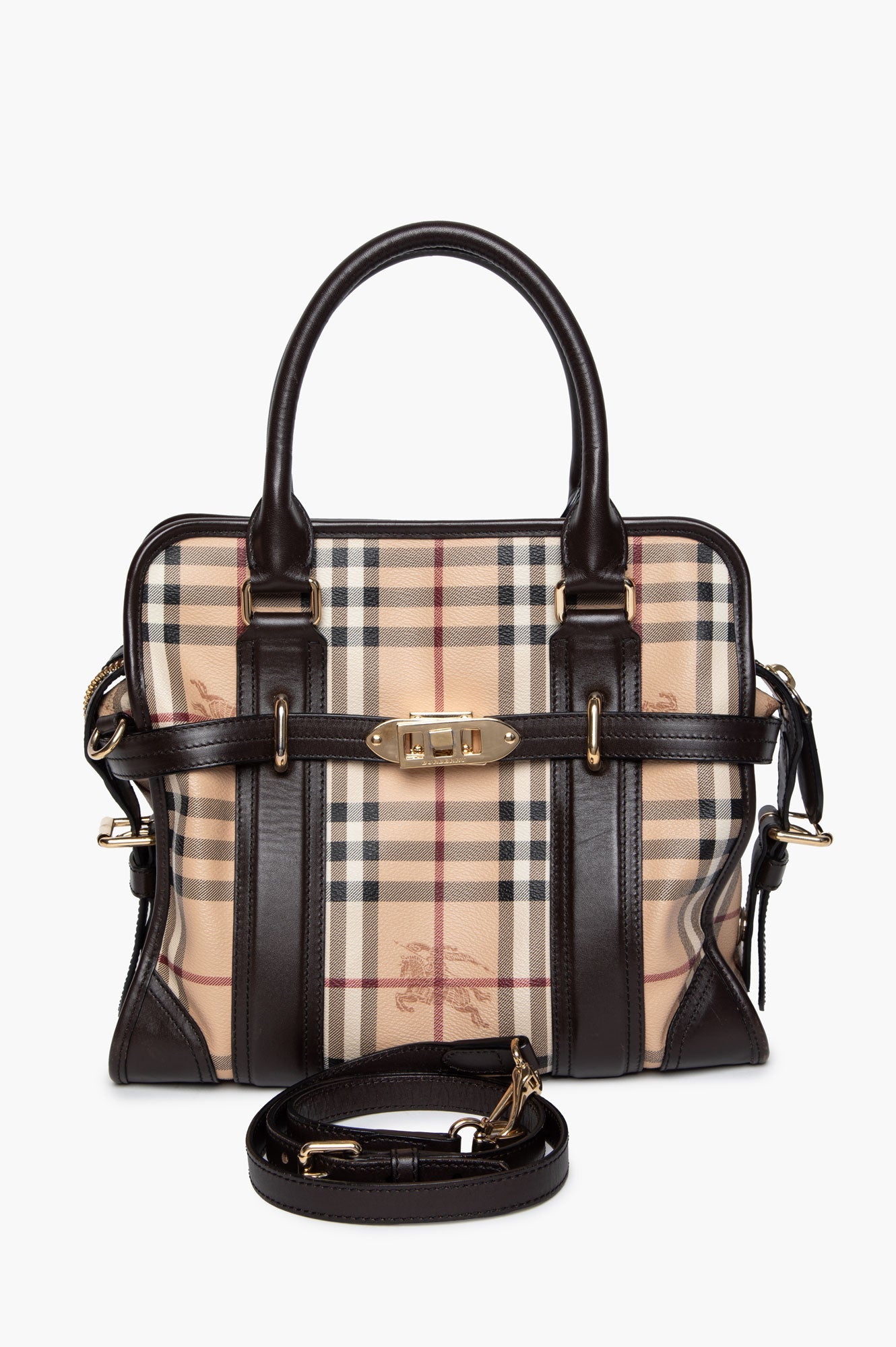 Burberry Haymarket Check Minford Satchel