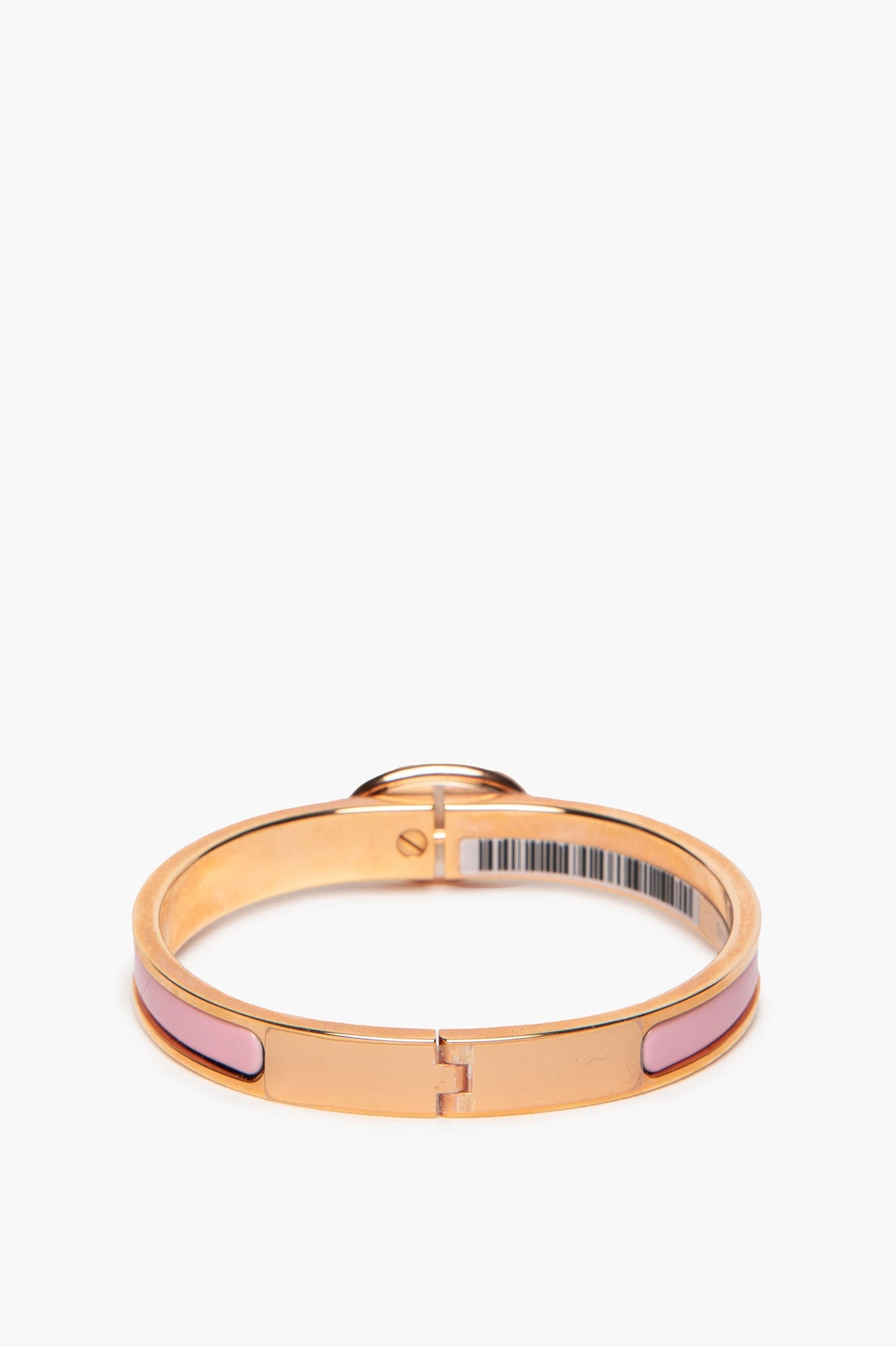 Hermès Rose Gold Plated Rose Fever Mini Clic Chaine d'Ancre Bracelet PM