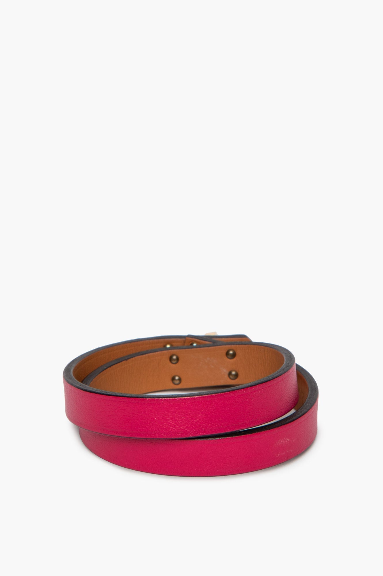 Hermès Yellow Gold Plated Framboise Mini Kelly Double Tour Bracelet T1