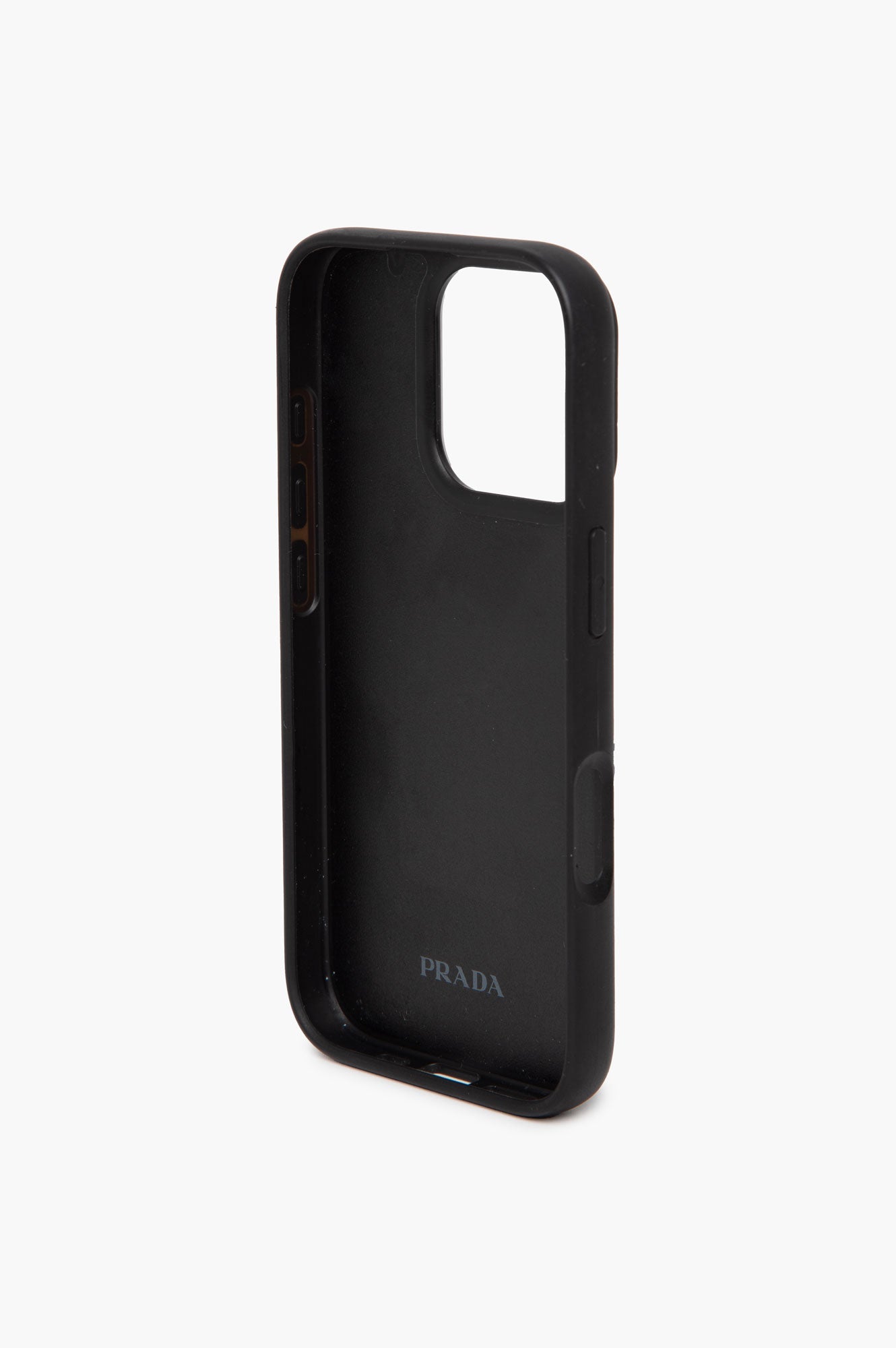 Prada Black Saffiano Leather iPhone 15 Case