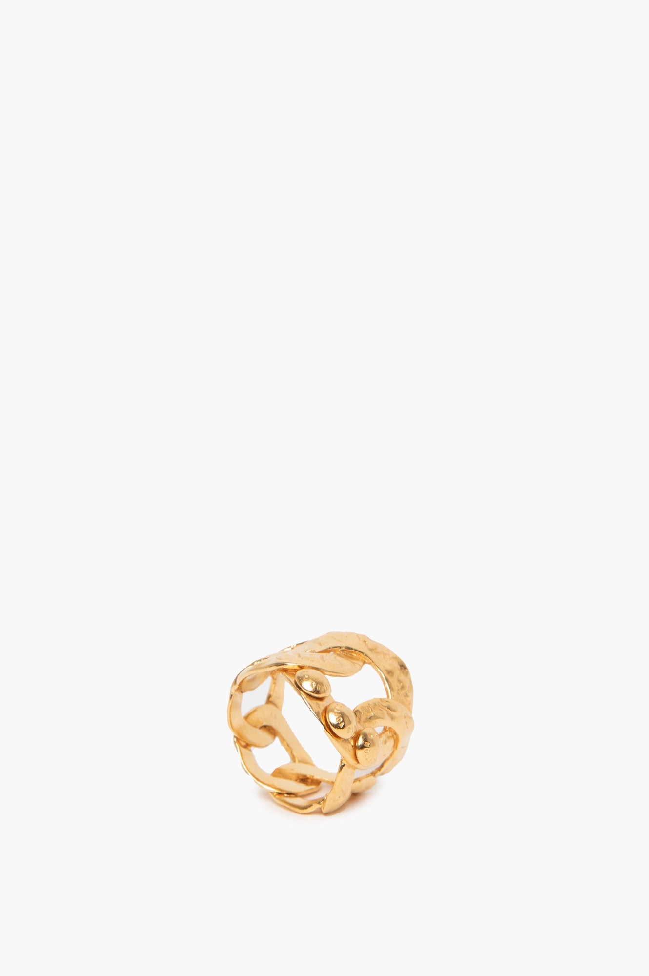 Louis Vuitton Brush Gold Ring Size 7.5