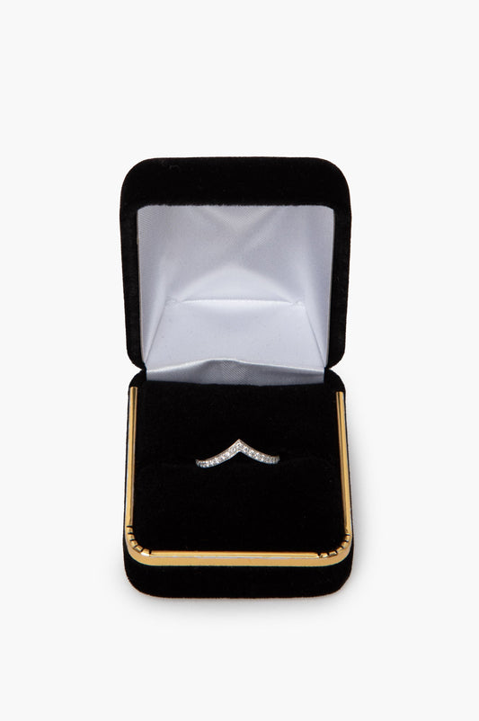 Joséphine Aigrette White Gold Diamond Wedding Band