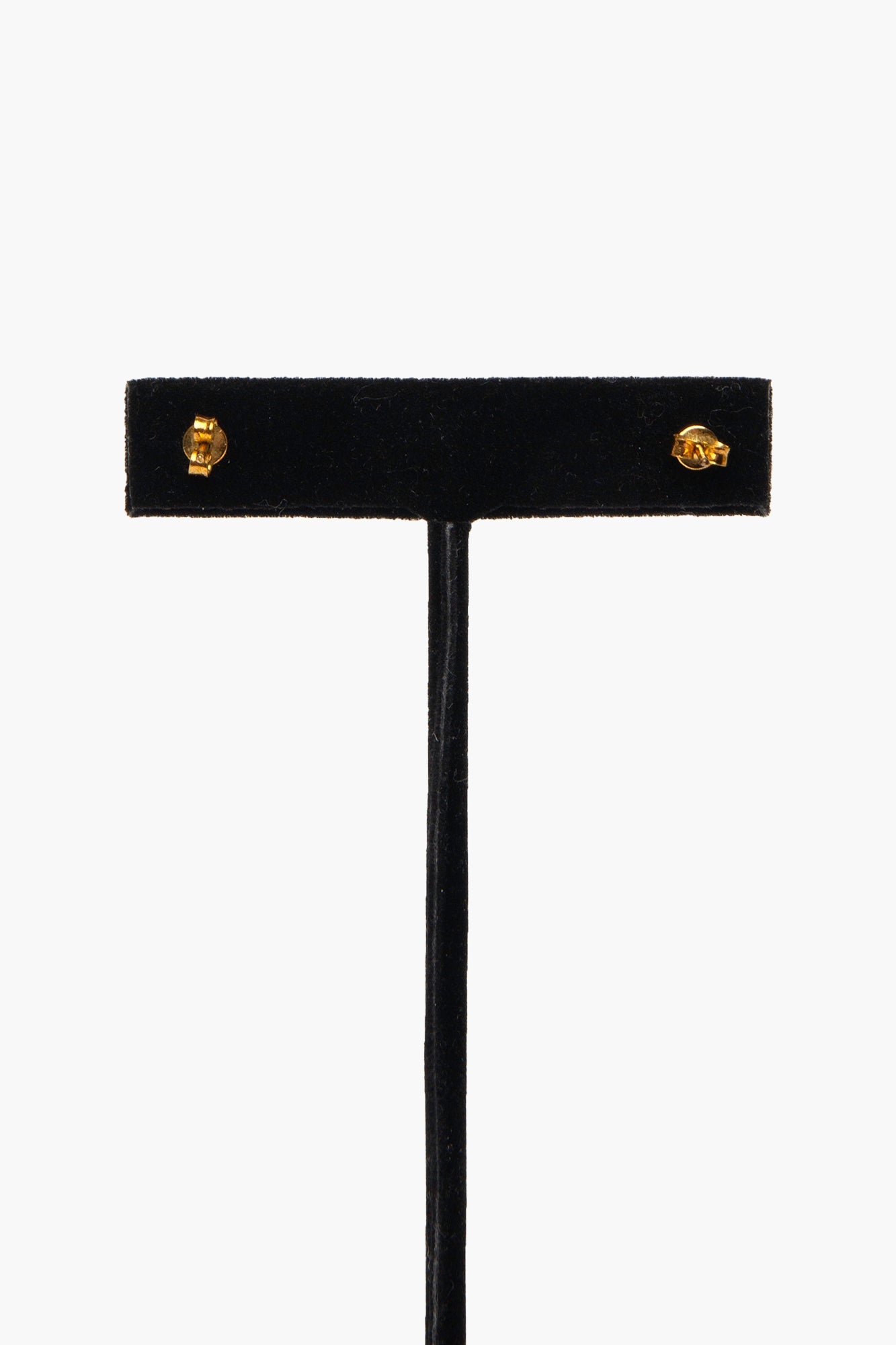 Versace Gold Tone Medusa Stud Earrings