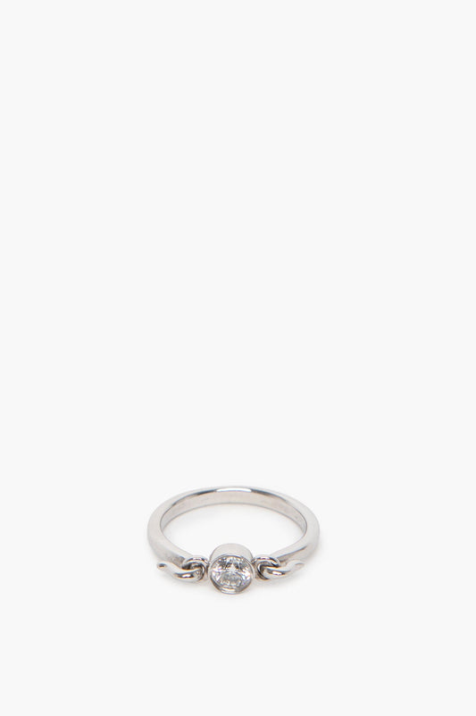 Tiffany & Co. Elsa Peretti 0.25 CTW Diamond Platinum Swan Ring Size 4.5