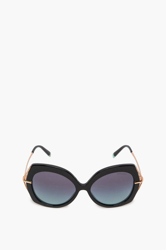 Tiffany & Co Blue Gradient Metal Sunglasses