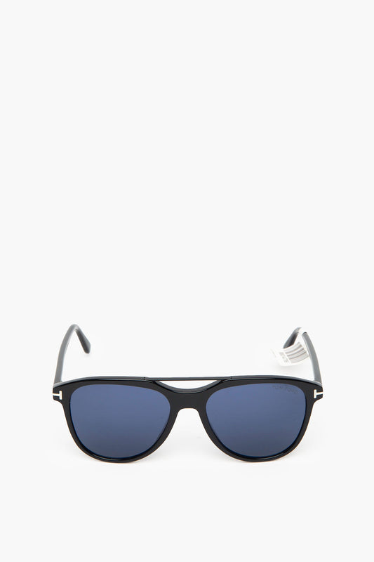 Tom Ford Black/Blue Damian-02 FT 1098 Pilot Sunglasses