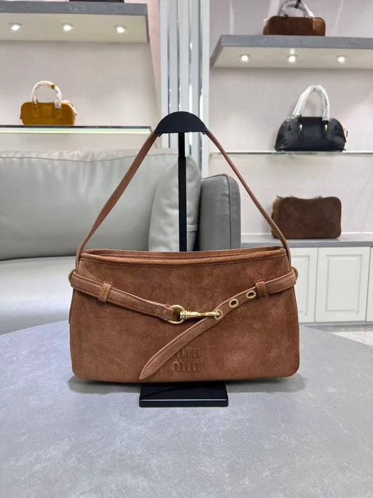 Vintage Deer Leather Shoulder Bag