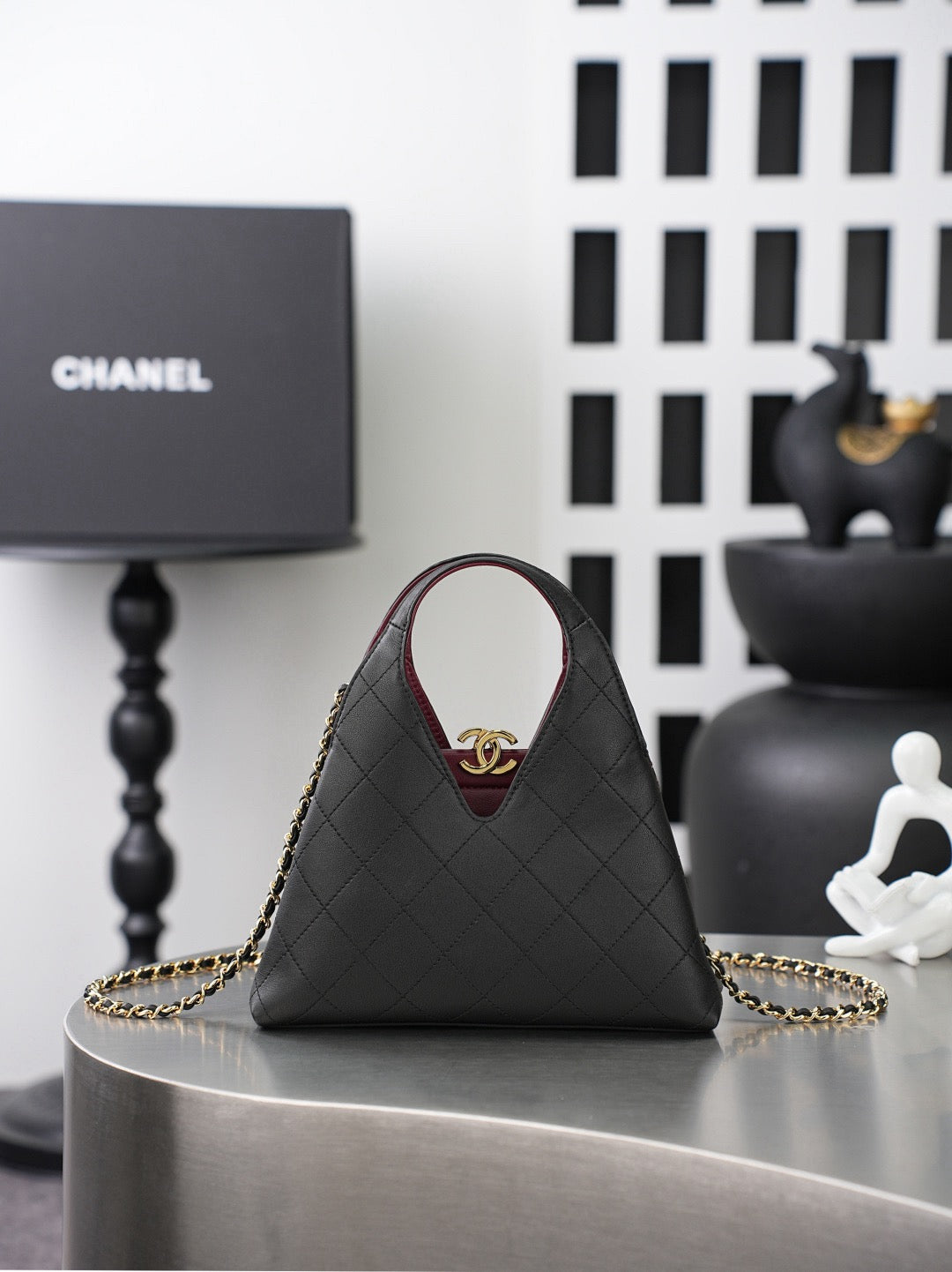 Quilted Mini Top-Handle Bag