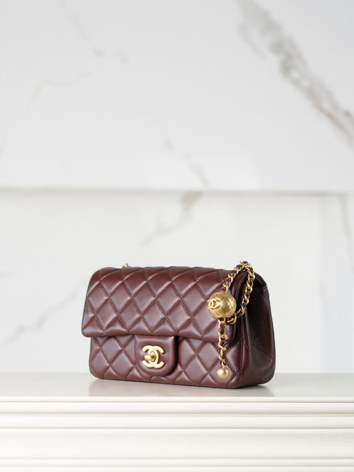 Chanel New Gold Ball Clasp Bag