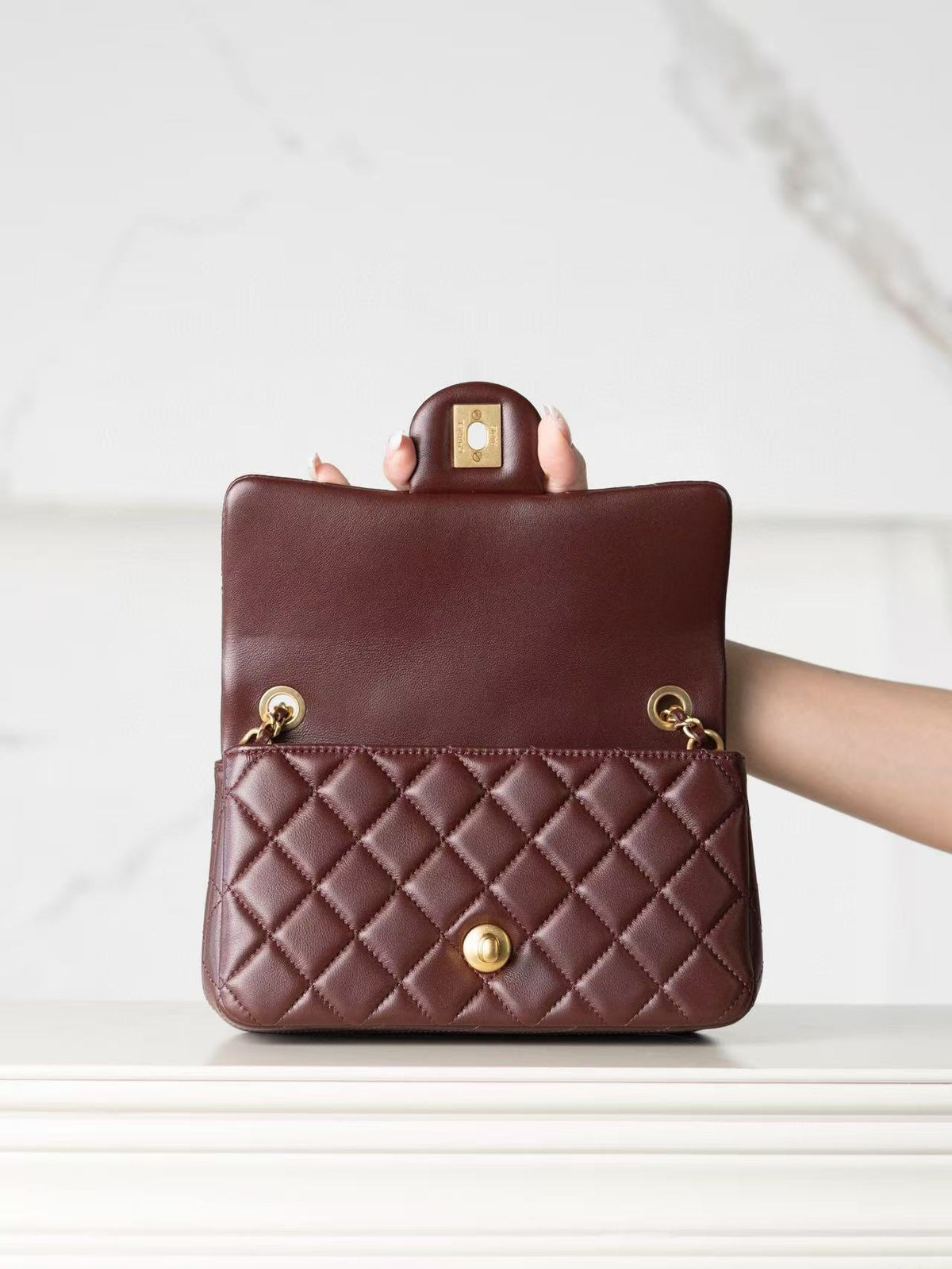 Chanel New Gold Ball Clasp Bag