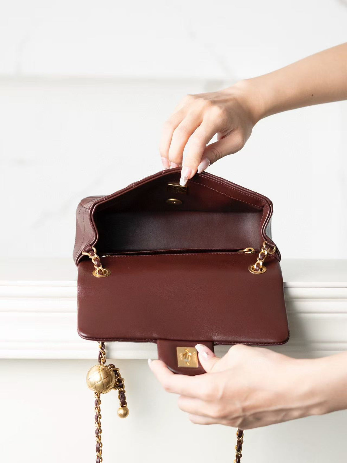 Chanel New Gold Ball Clasp Bag