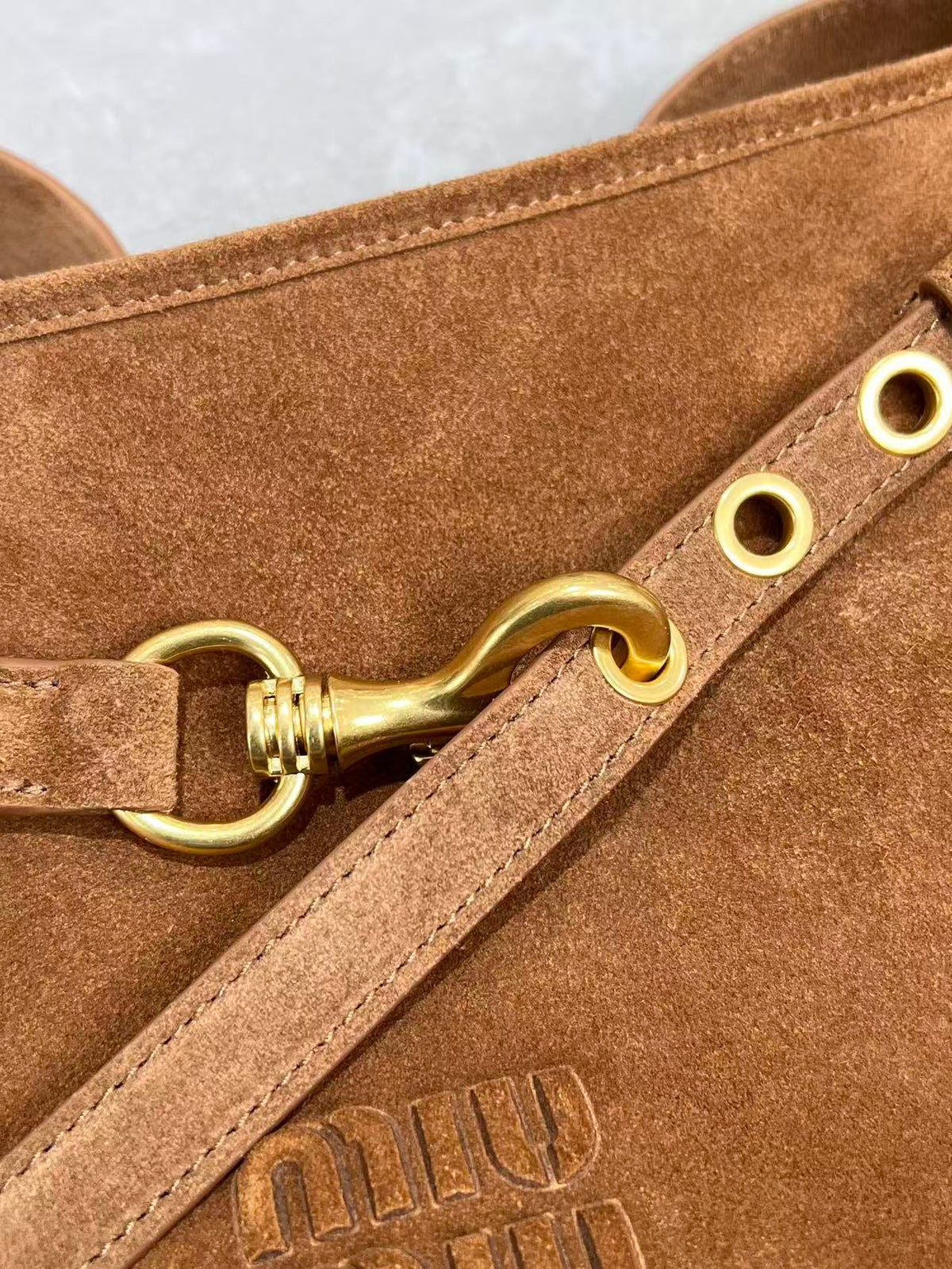 Vintage Deer Leather Shoulder Bag