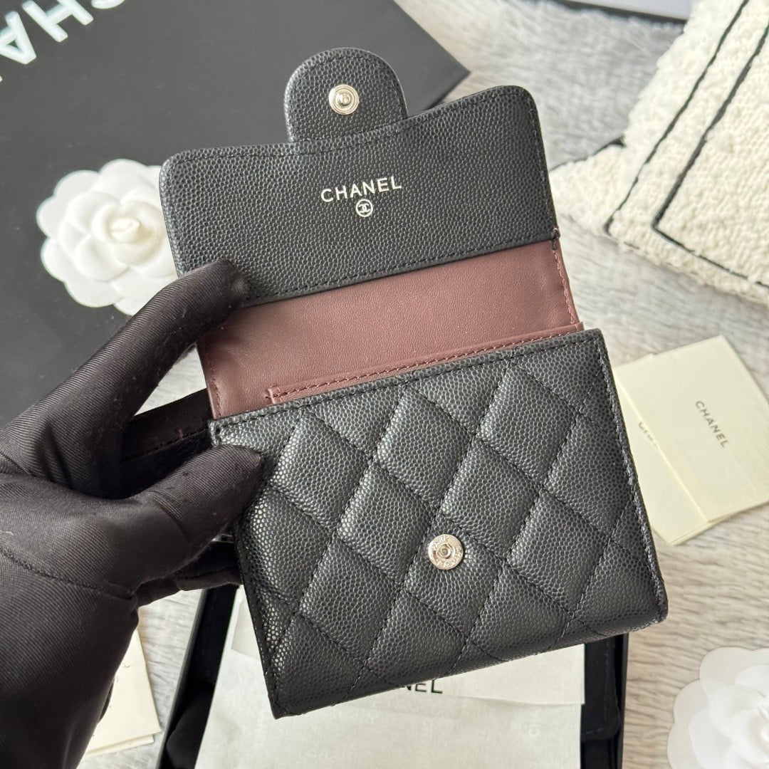 Compact Quilted Trifold Wallet