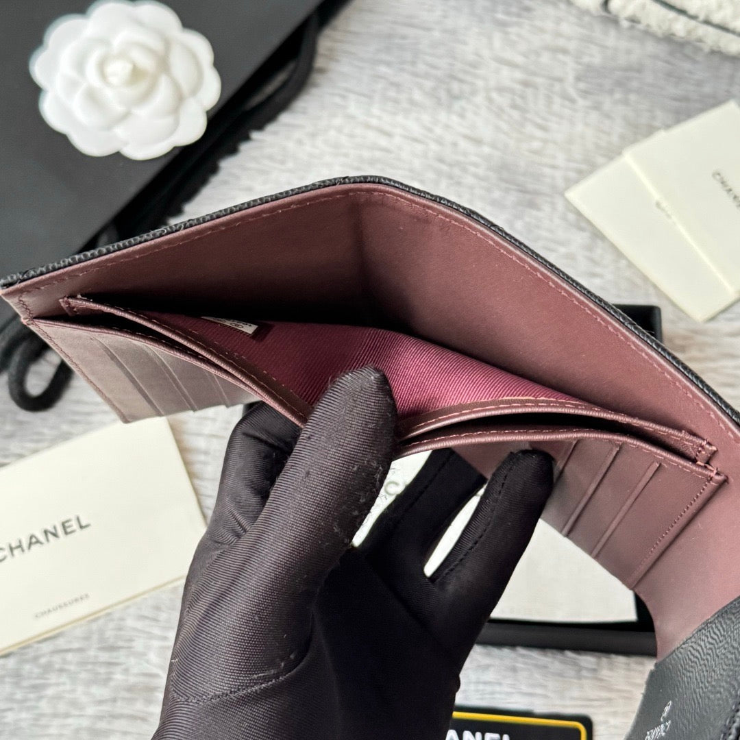 Compact Quilted Trifold Wallet