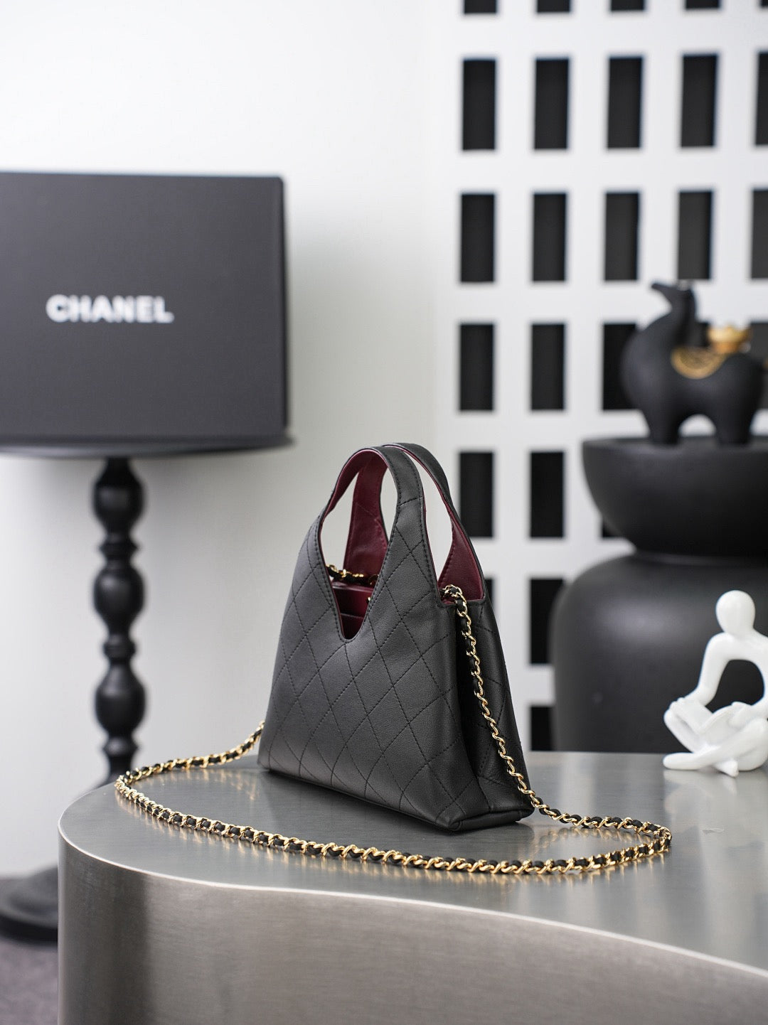 Quilted Mini Top-Handle Bag