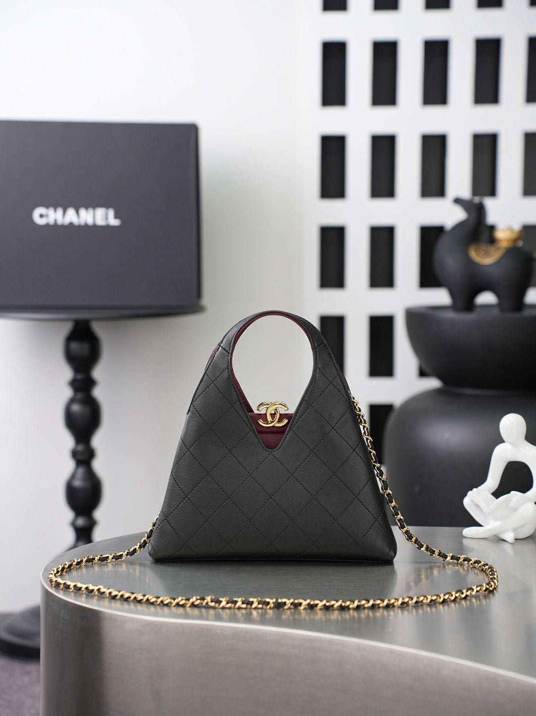 Quilted Mini Top-Handle Bag
